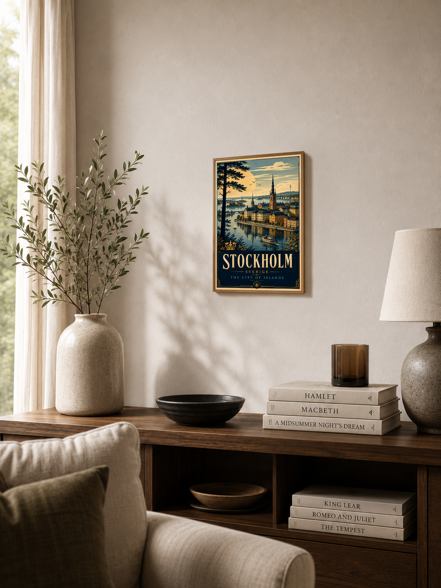 Stockholm - The Venice of the North | Premium Semi-Glossy Paper Poster