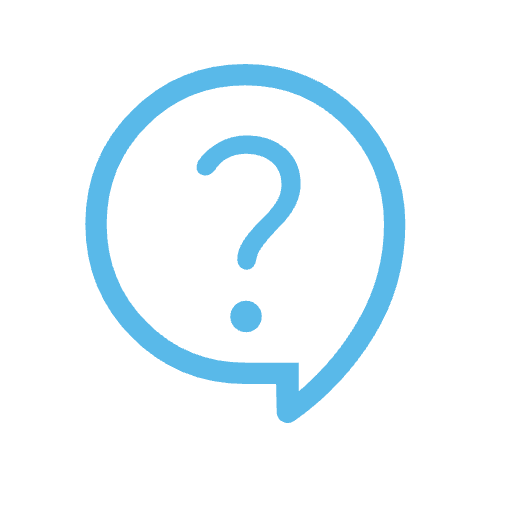 Question mark in a chat bubble Icon