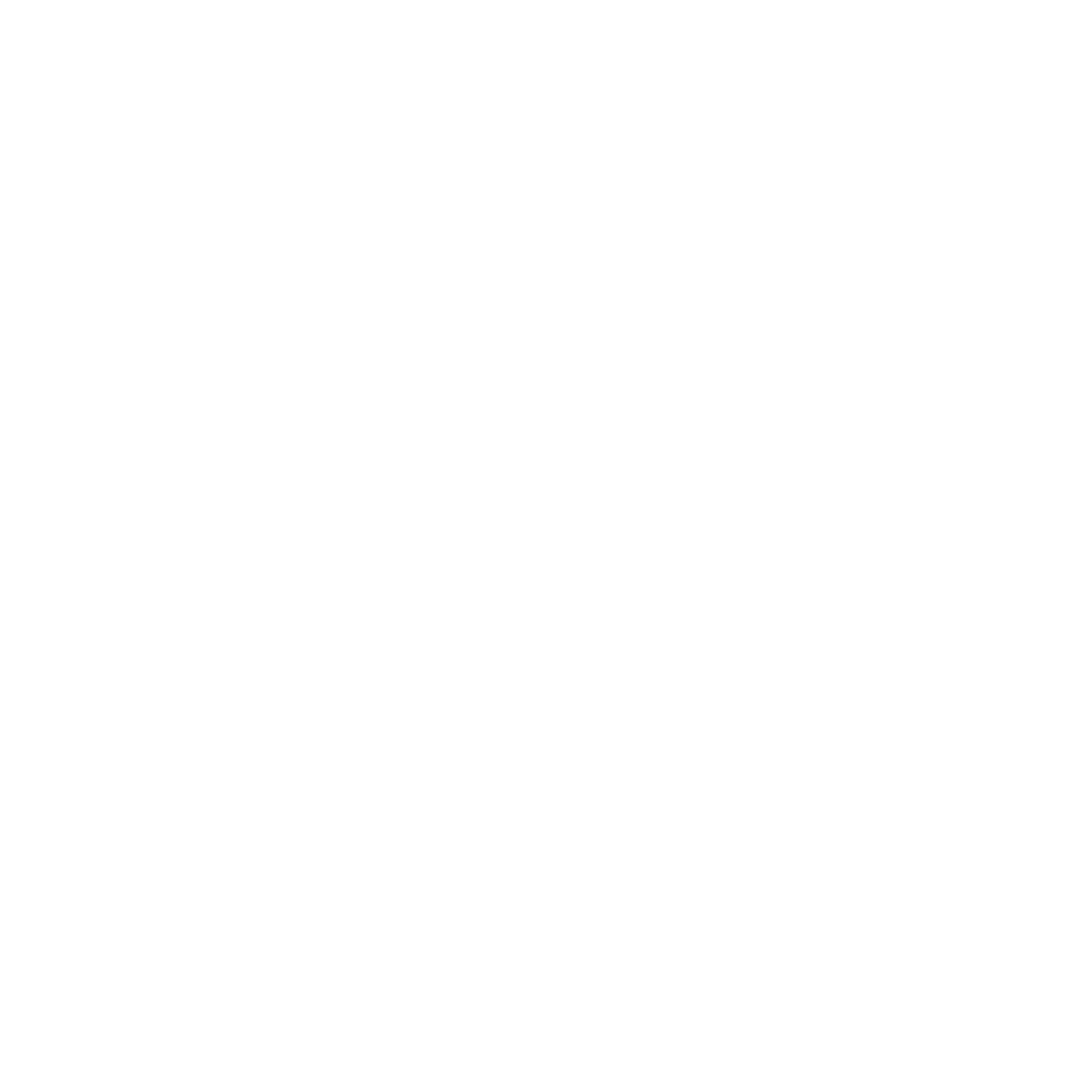 Black background with a white circle and a white crescent shape