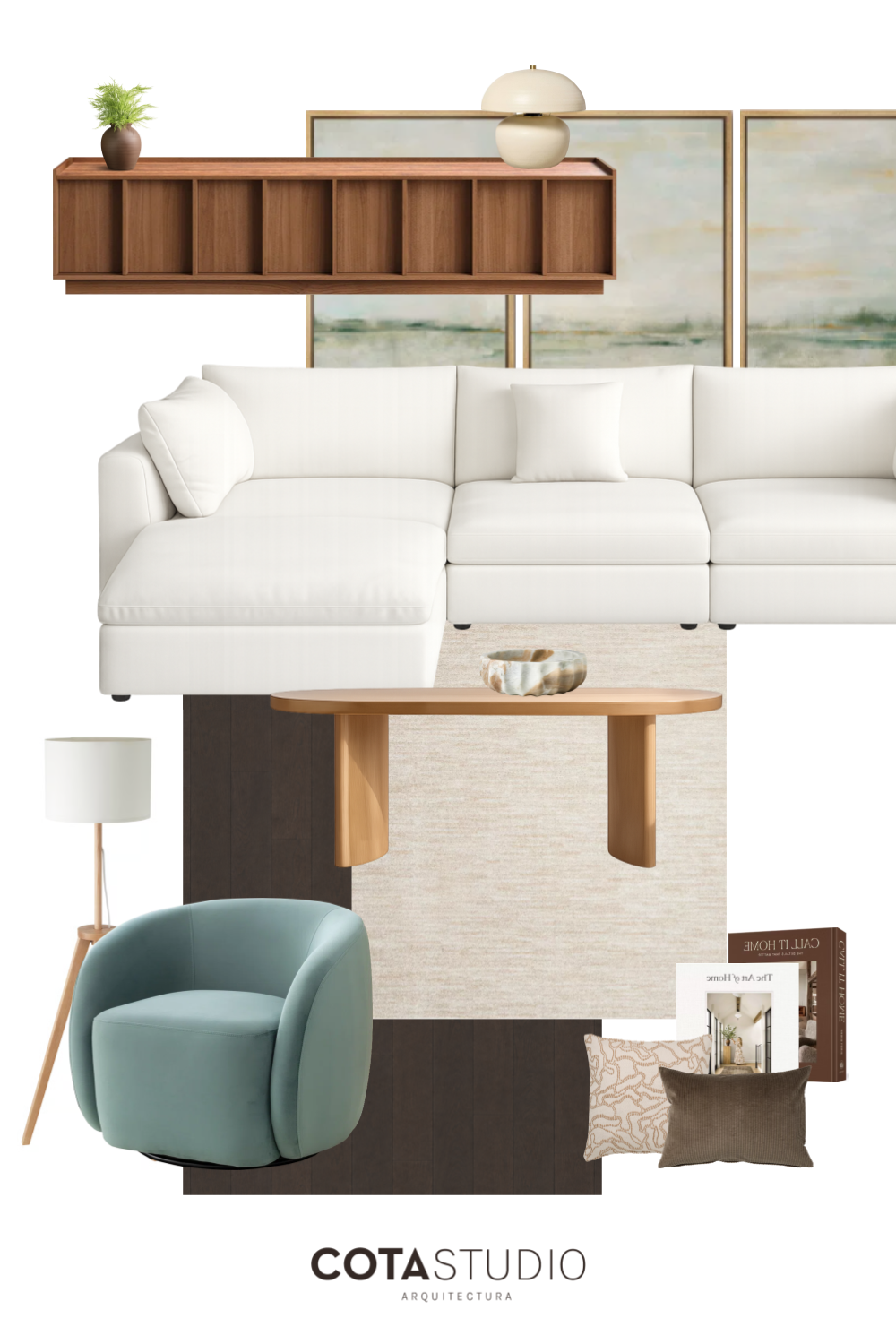 Budget-Friendly Scandinavian Interior Design Mood Board 