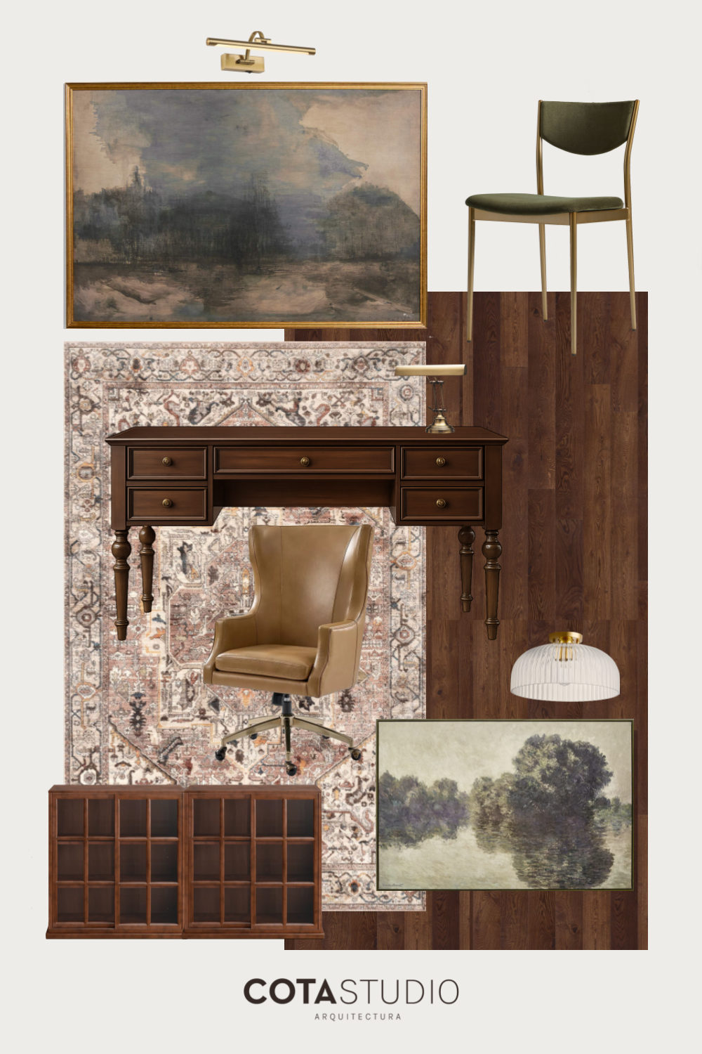 How to Create a Timeless Vintage Home Office