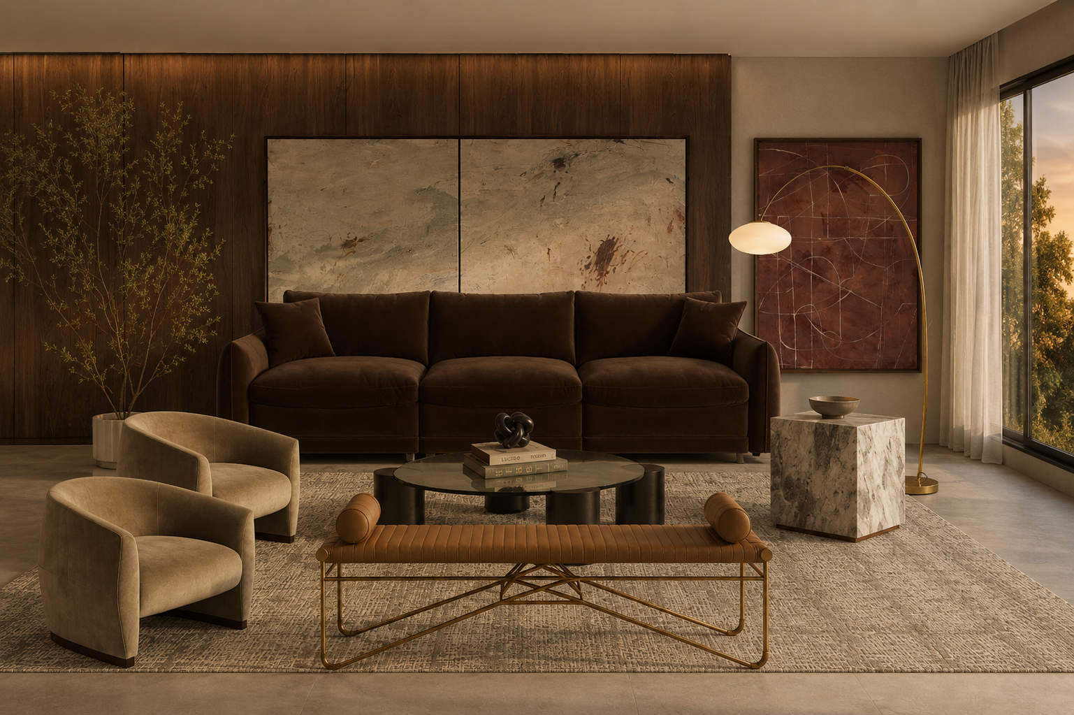 Brown Sofa Living Room | US