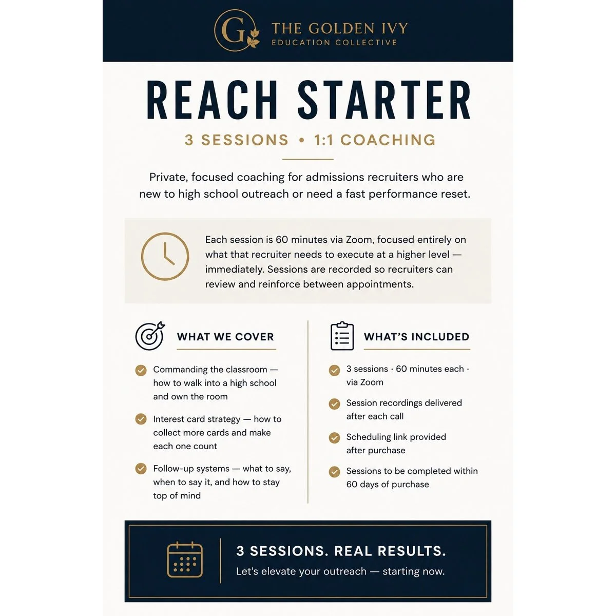 REACH Starter - 3 Sessions