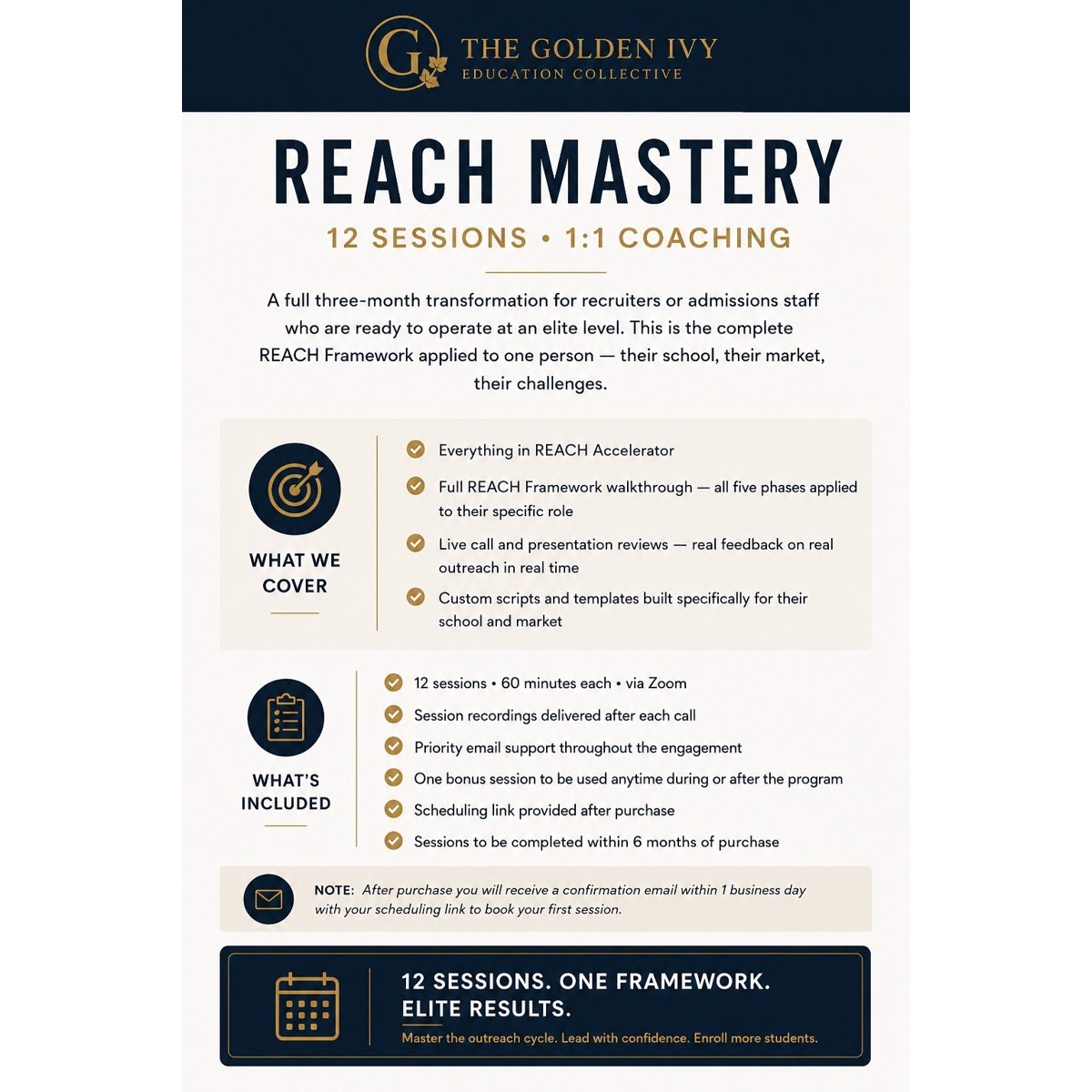 REACH Mastery - 12 Sessions