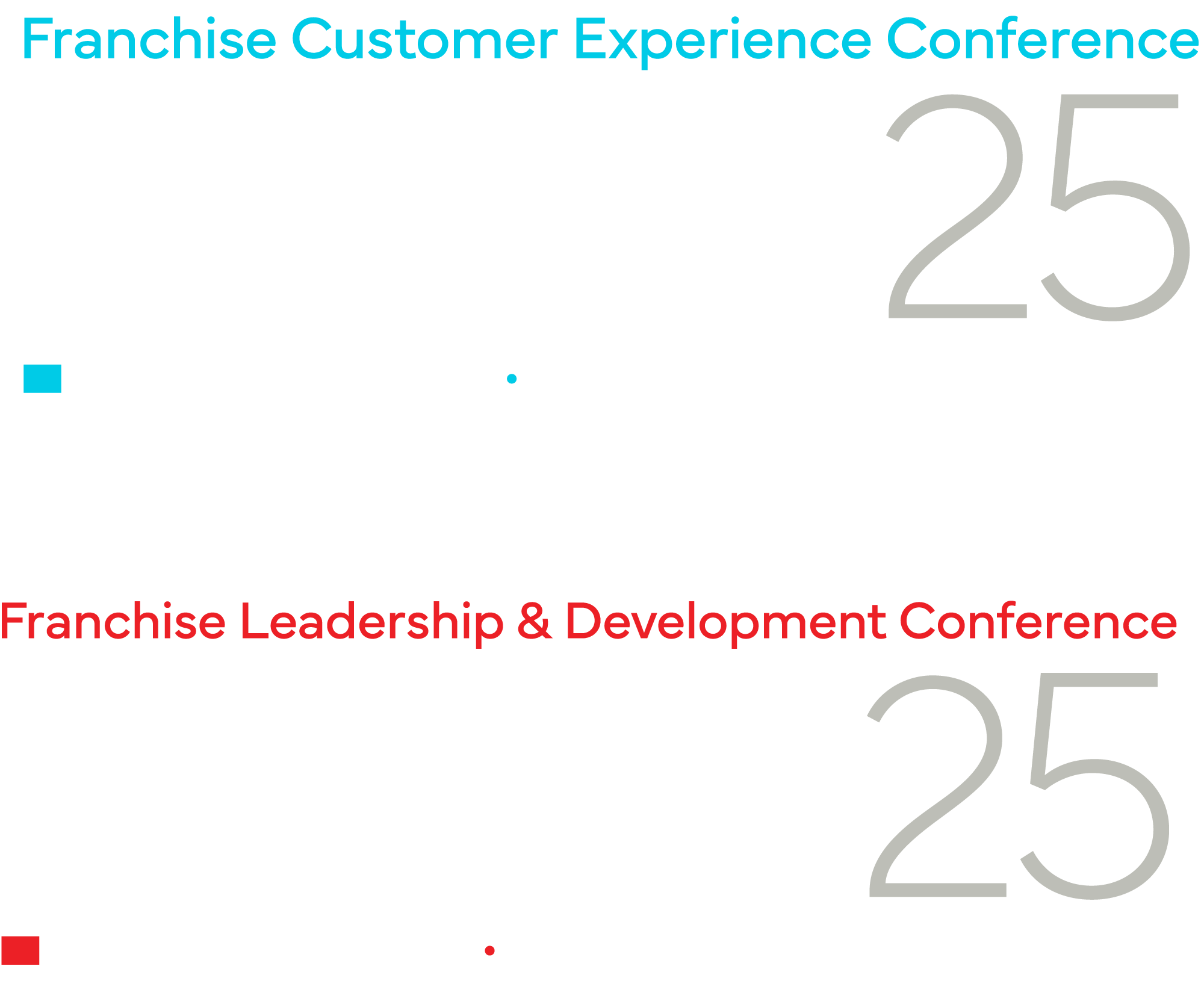 Logo of the Franchise Customer Experience Conference, part of the Franchise Leadership & Development Conference, with event details and organizer information.