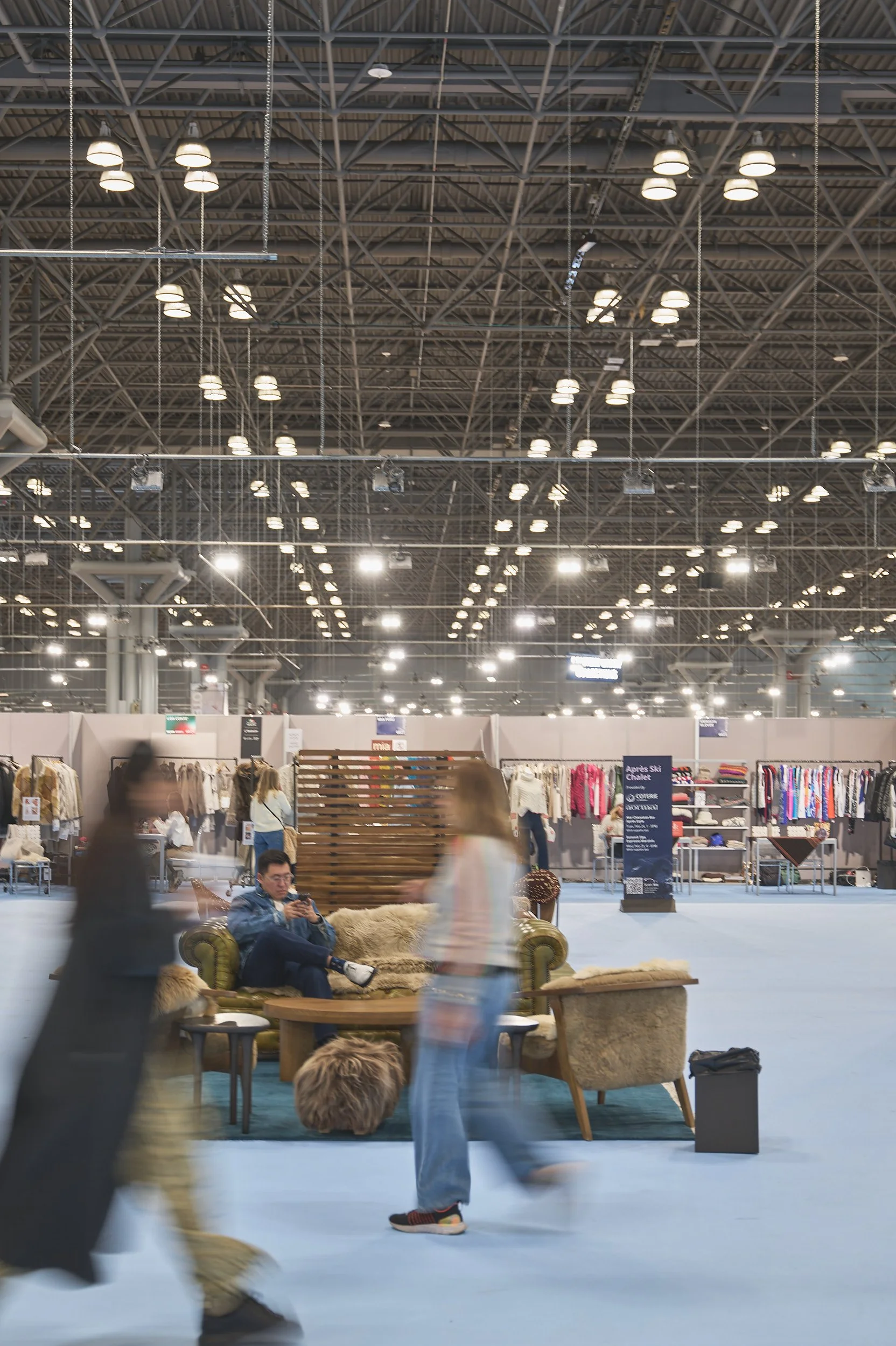 Trade show floor photography at Coterie New York by Arsen Vasquez