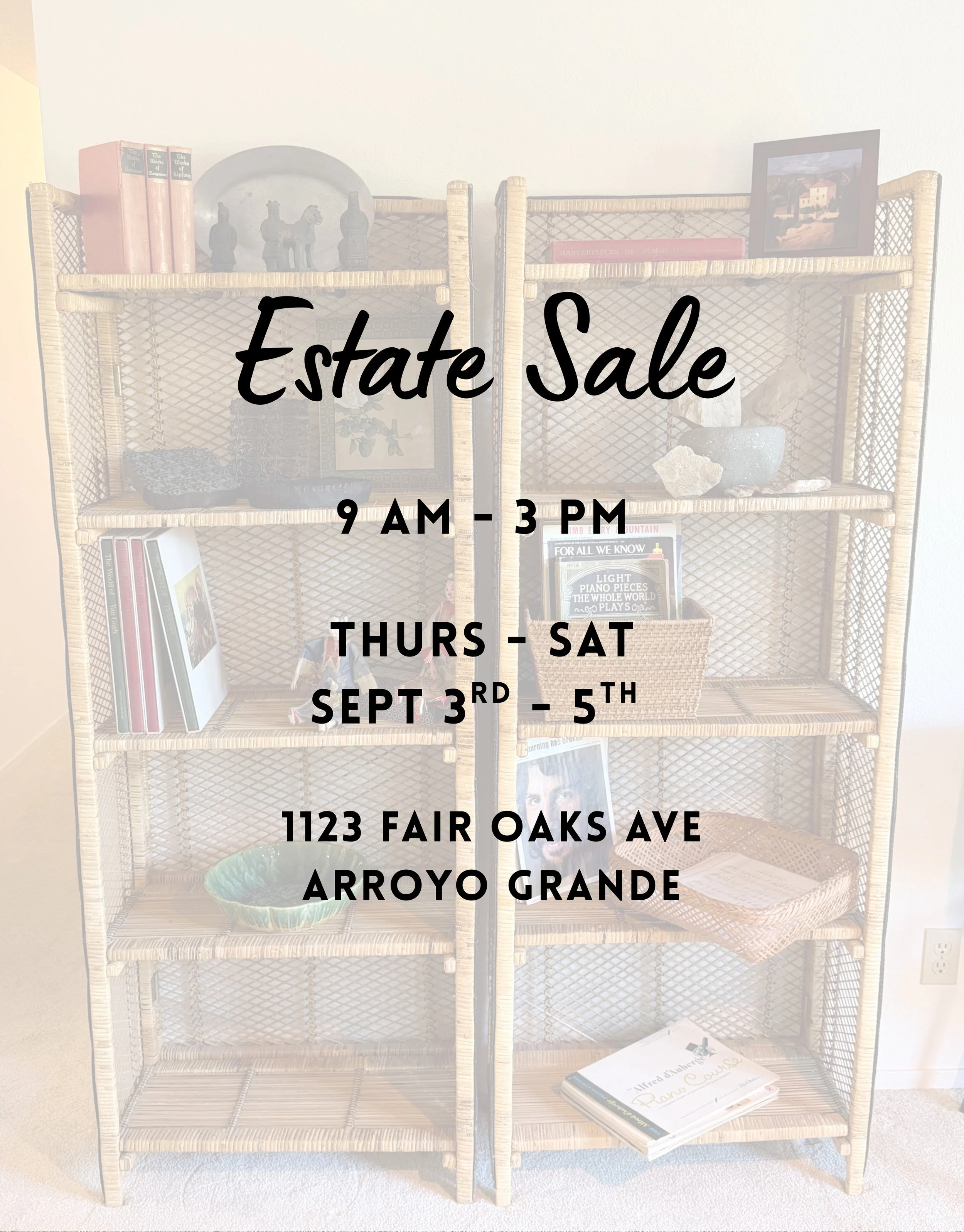 Fair Oaks Estate Sale | Arroyo Grande