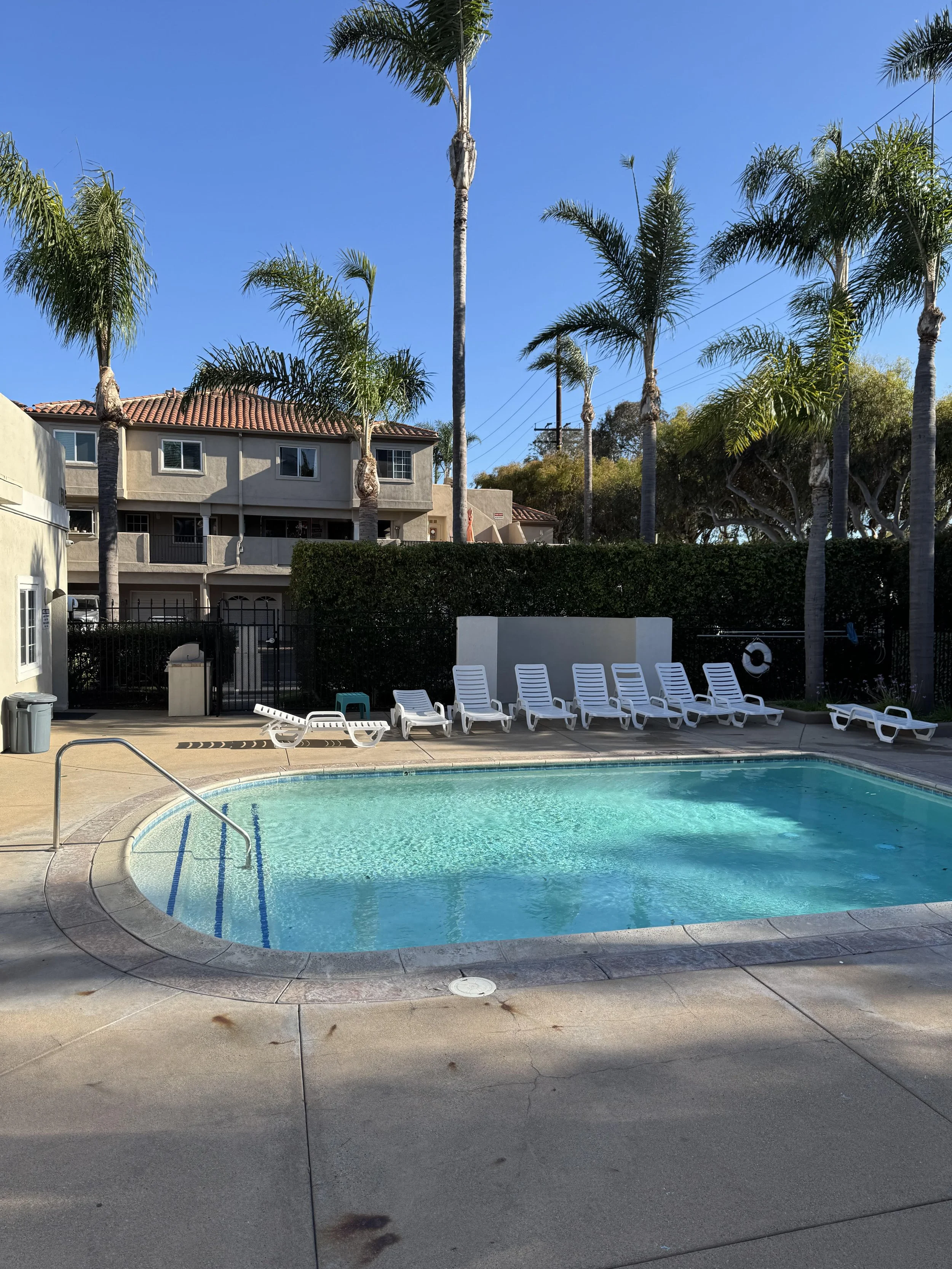 villas del mar condos pool in huntington beach