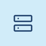 Two horizontal server racks or electronic devices stacked vertically.