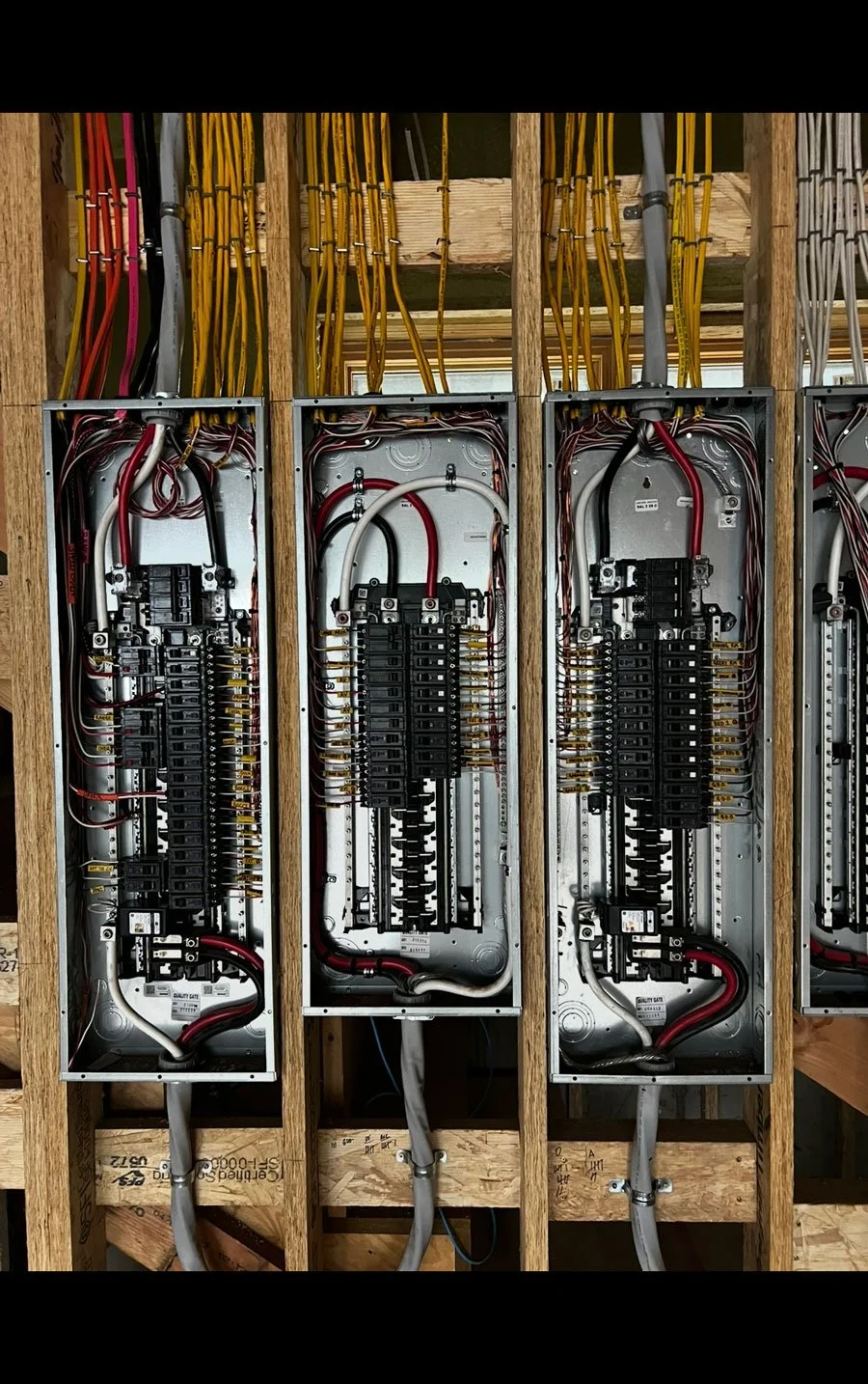 Stone Hill Electric example of electrical panel work