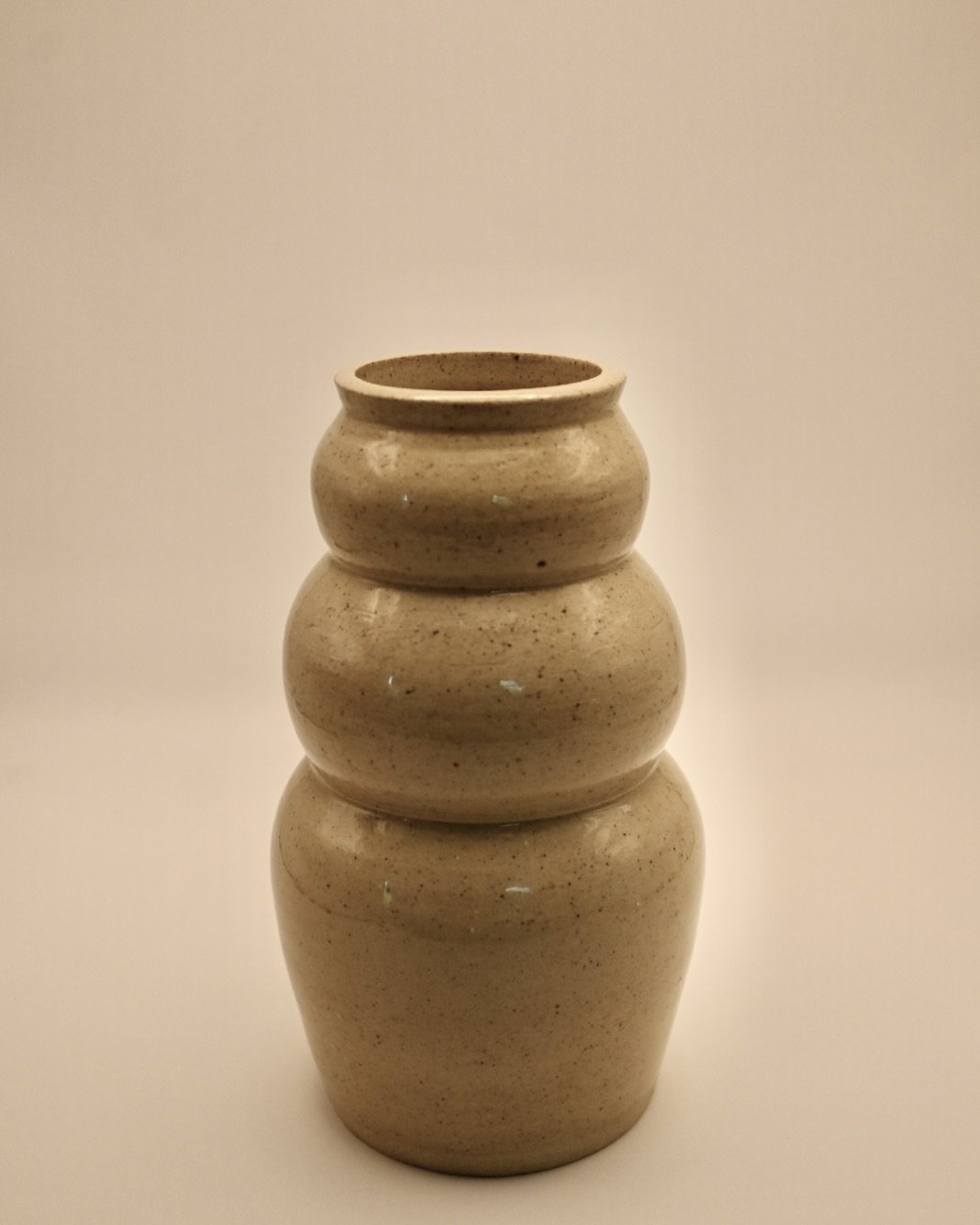 Gloss speckled tall bubble vase