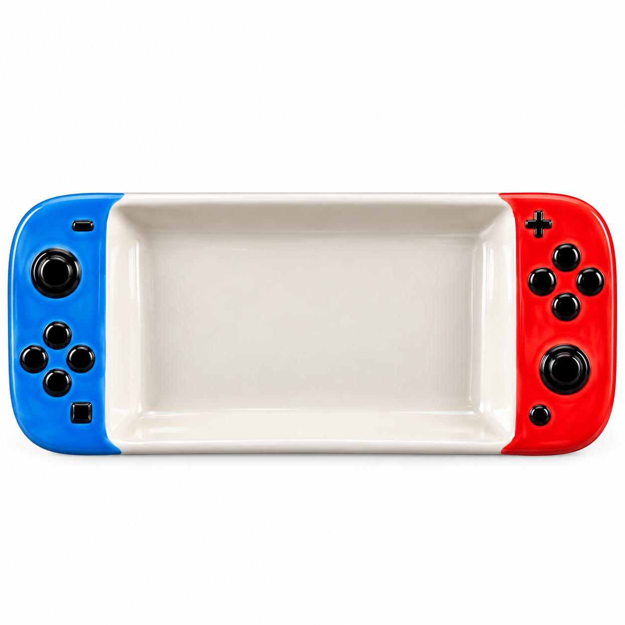 Glossy Blue and Red Game Controller Tray.png