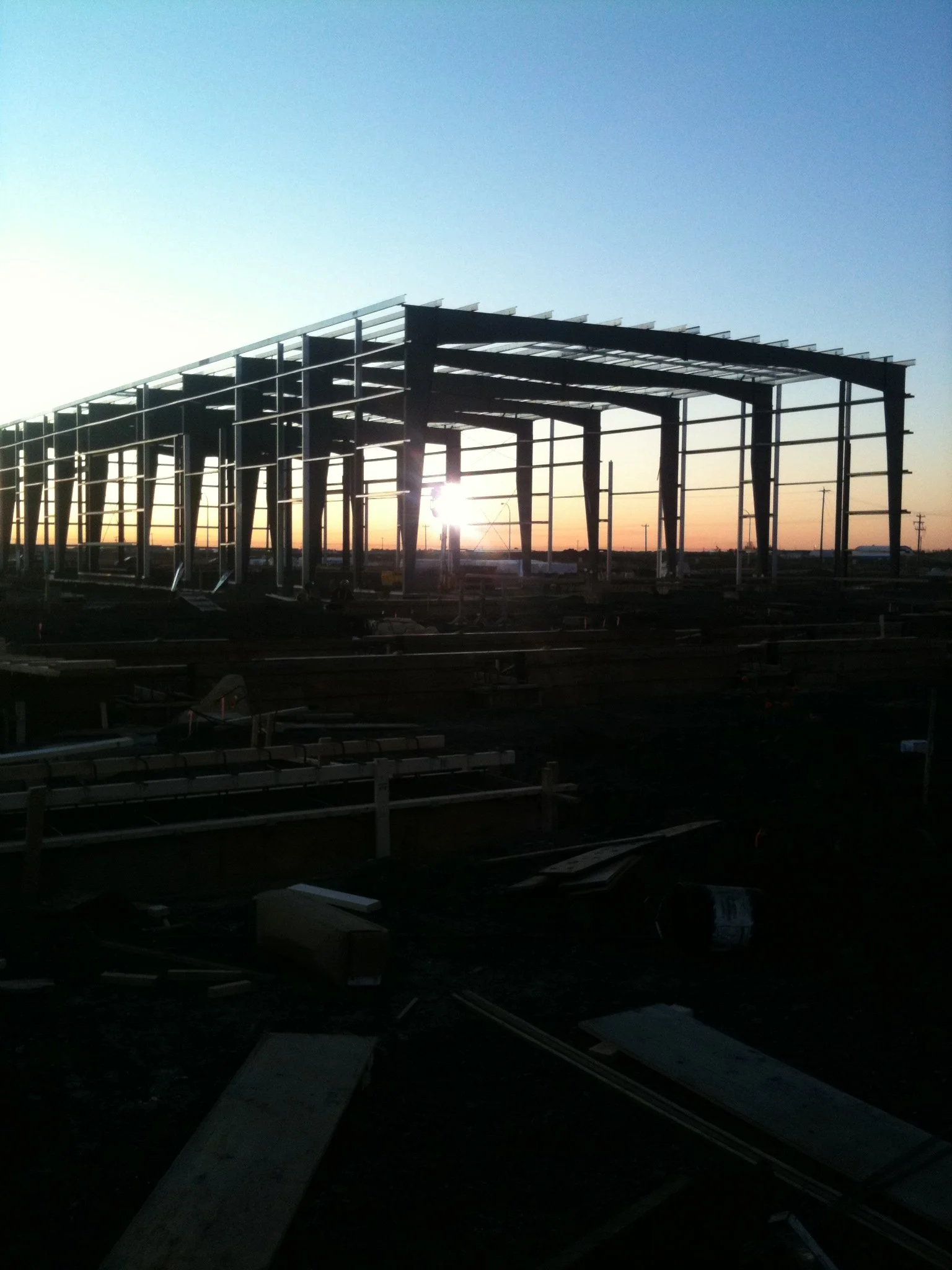 Industrial Steel building erection