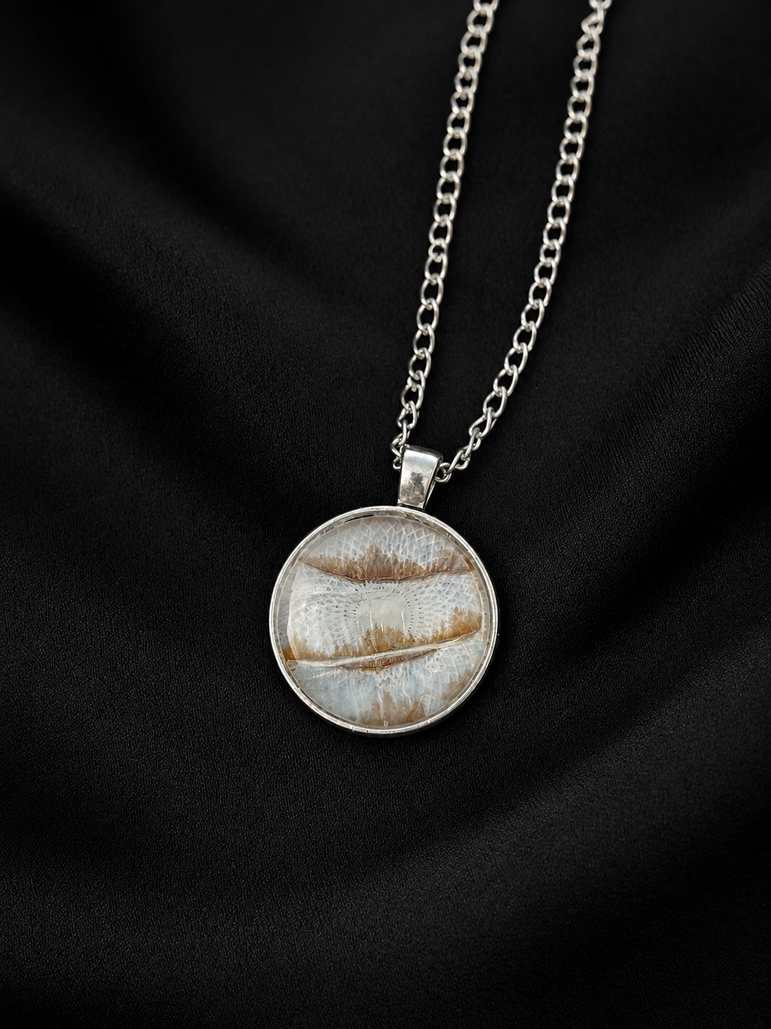 Snake Shed Pendant (belly scales)