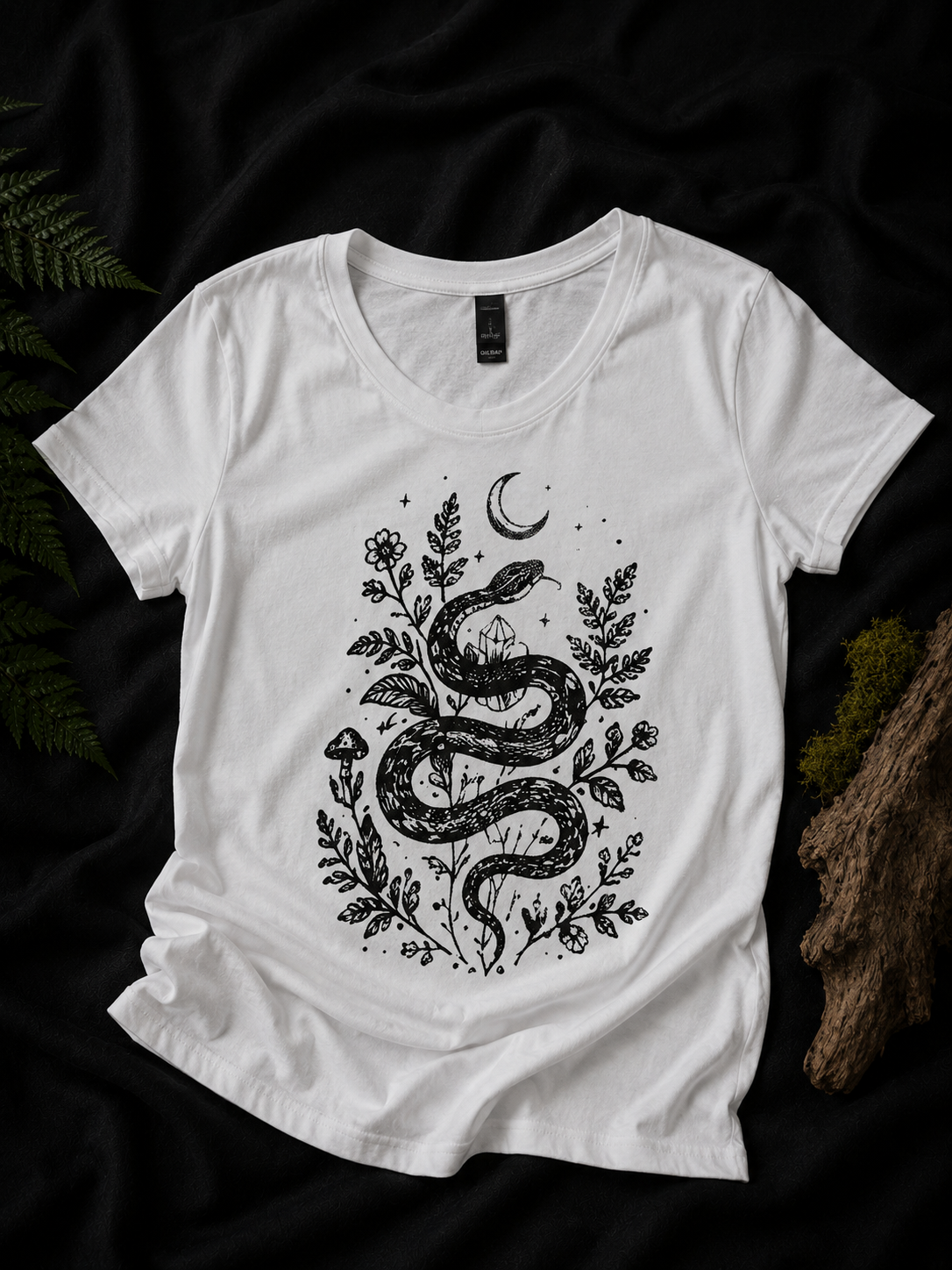 Ladies V-Neck Botanica Serpent Tee