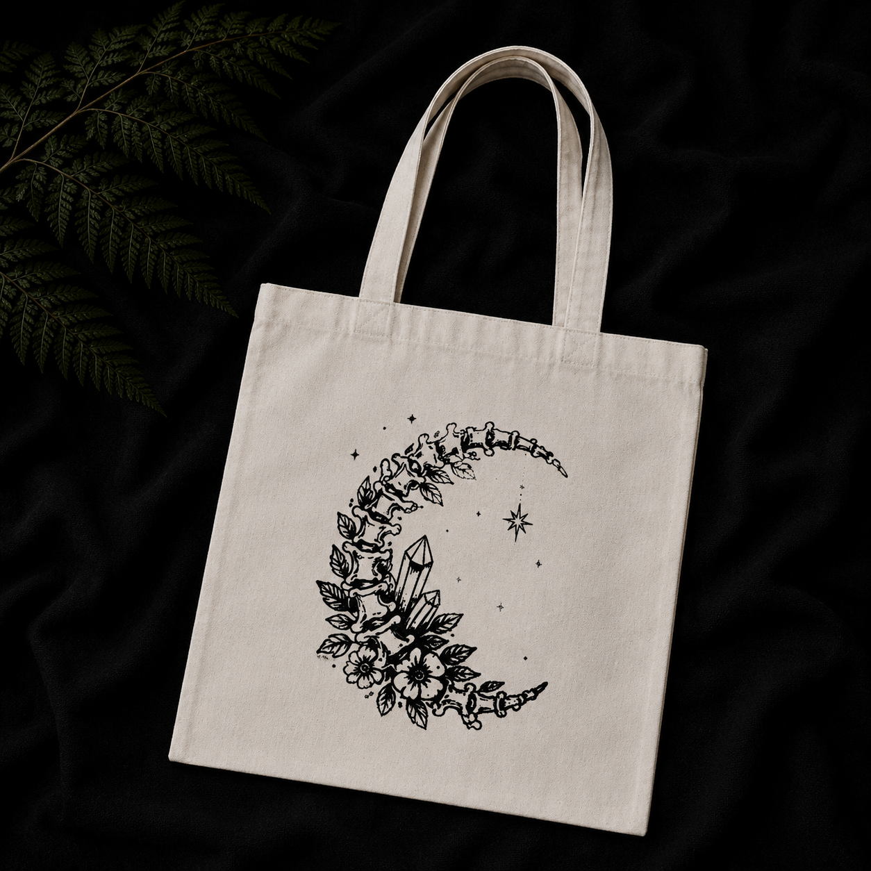 Vertebrae Moon Tote