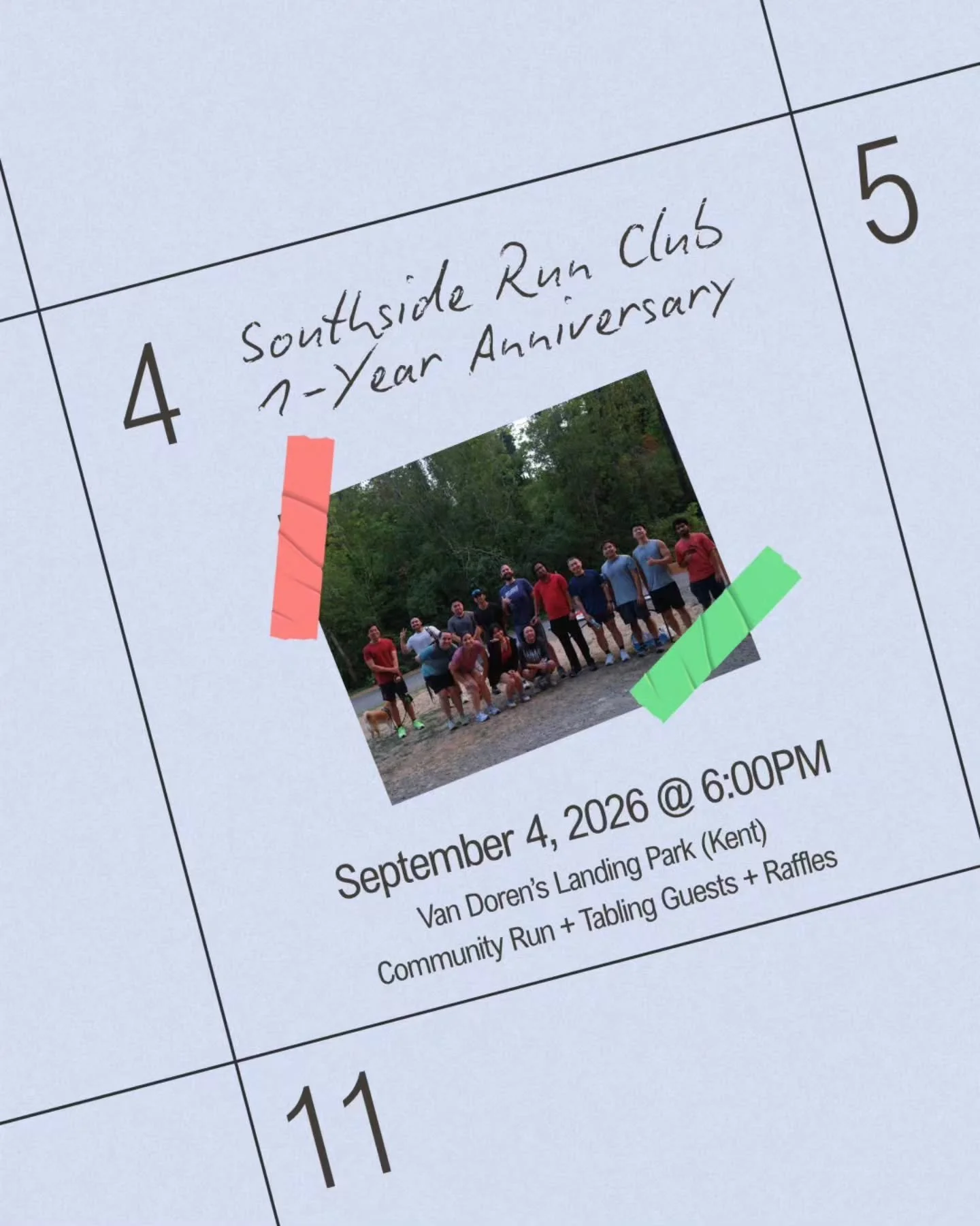 Our birthday is coming up! 🥳🎂

Southside Run Club is turning 1 years old on September 4th! 🎊 Thank you all for being part of our community. 

We hope you can all join us to celebrate our year of growth and friendship! Whether you showed up to PR o