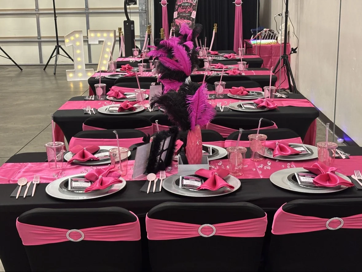 Dining tables setup