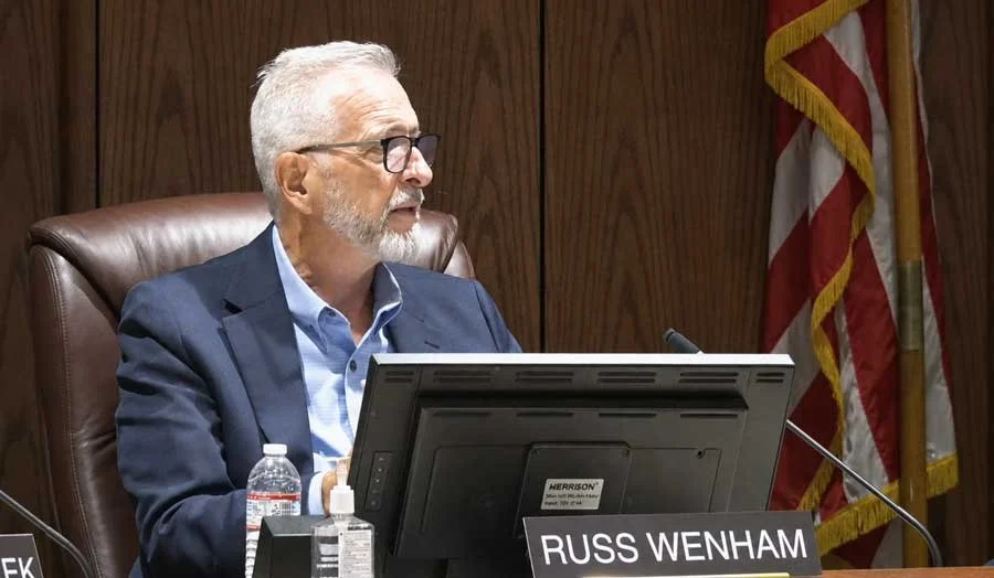 Russ Wenham at Redding Planning Commission meeting