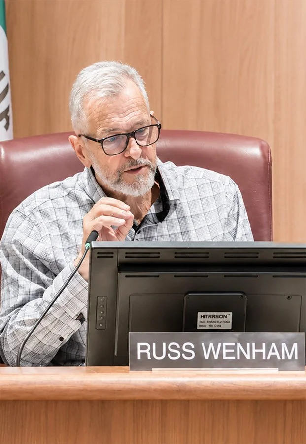 Russ Wenham running for Redding City Council 2026 at city council meeting
