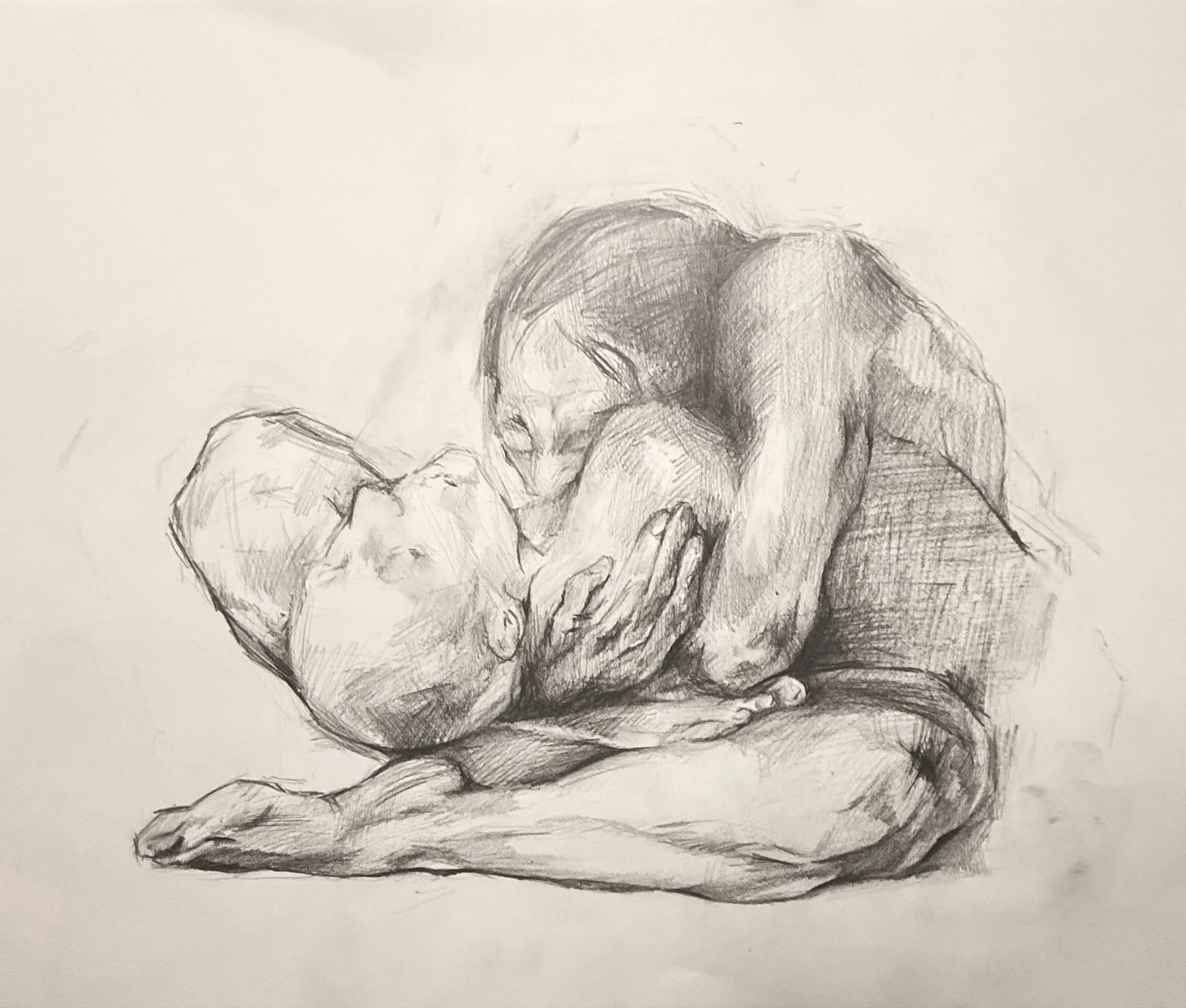 Kathe Kollwitz Master Copy; Woman with Dead Child. 