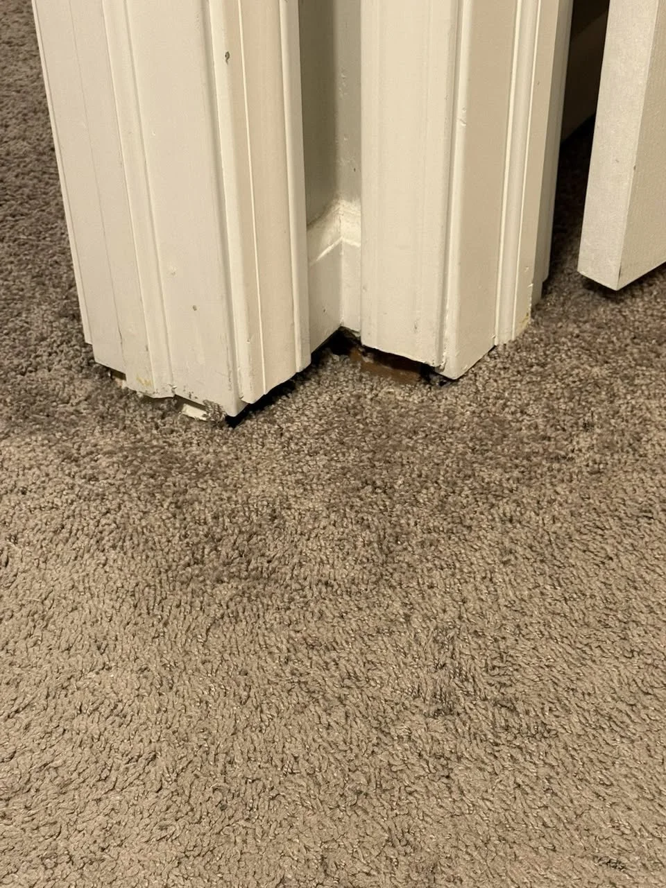 photo of gap beneath door frame when there is a foundation issue