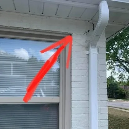 crack at top corner of a window is evidence of a foundation issue