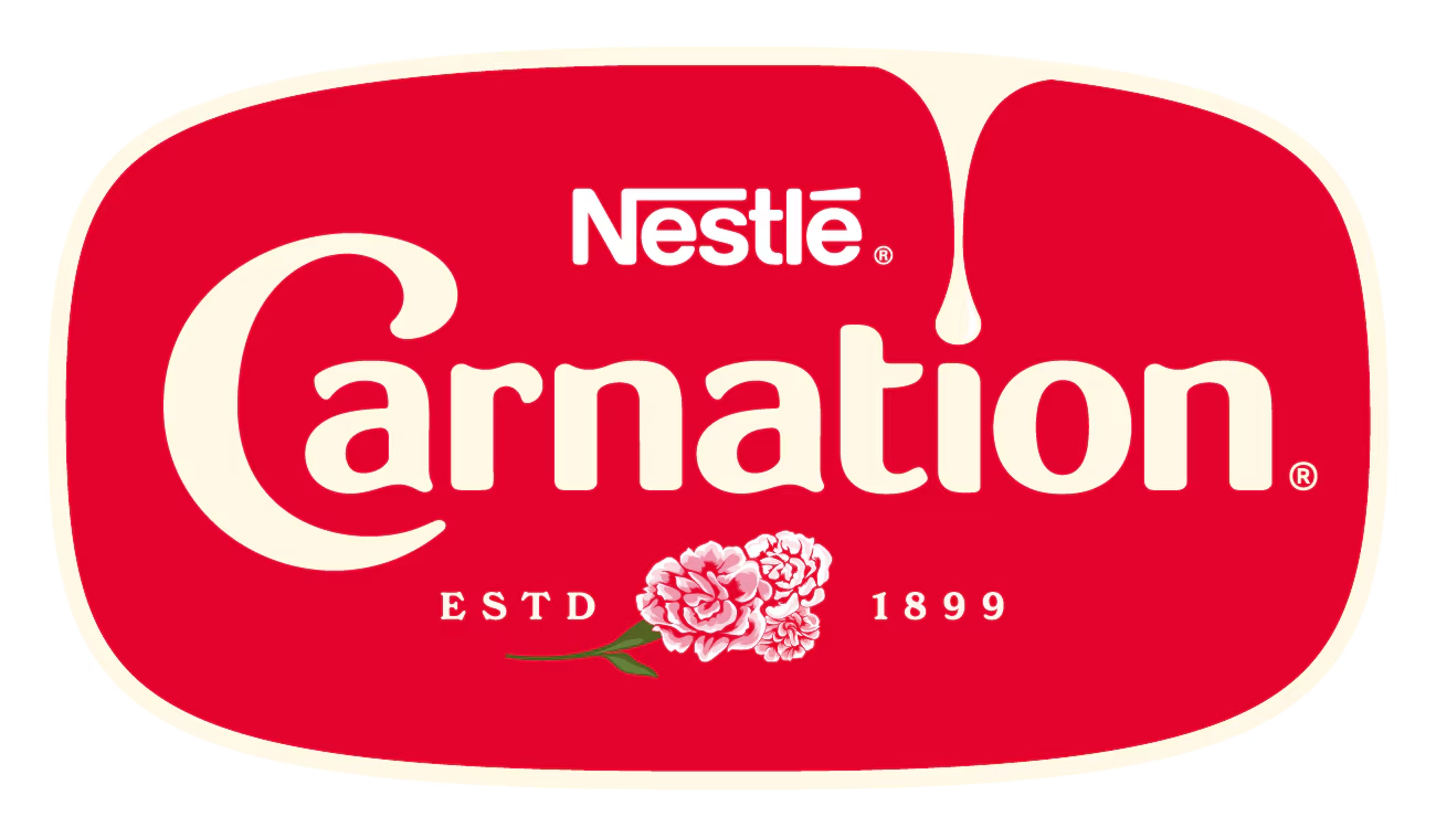 Carnation logo – brand content created by Solorzano Media Group