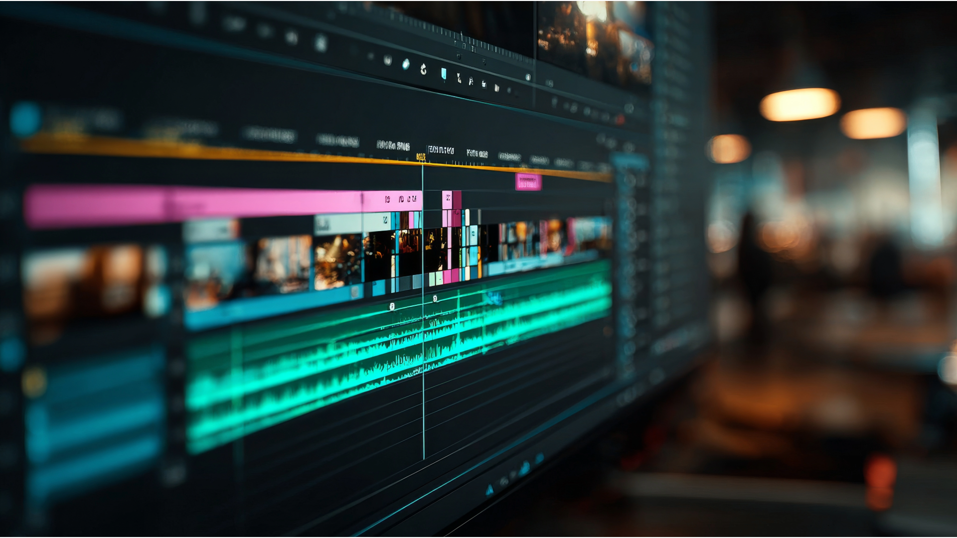 Professional video editor creating branded video content, social media videos, and digital advertising content.