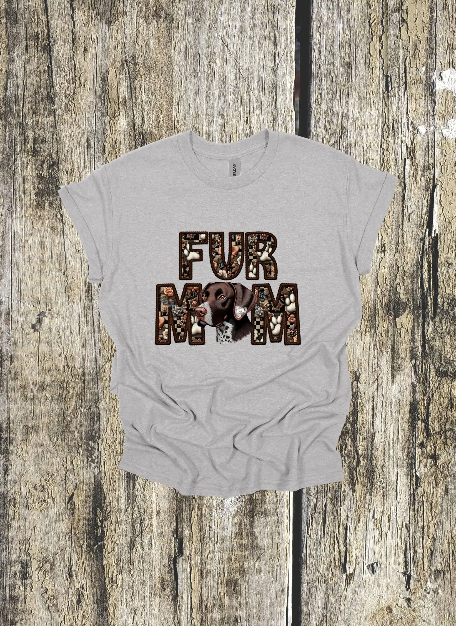 FUR MOM GSP Tee – German Shorthaired Pointer Dog Mom Shirt