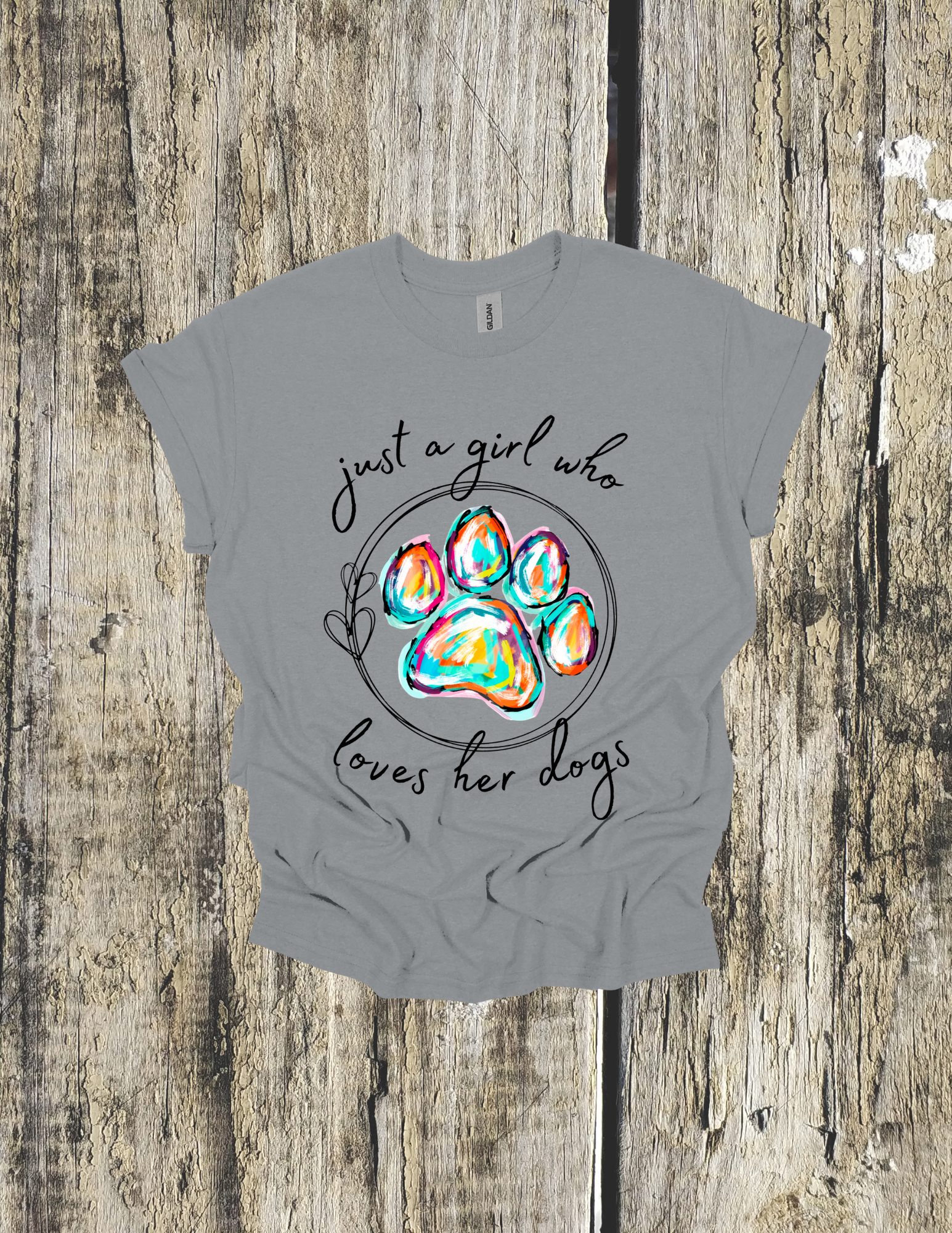 Just a Girl Who Loves Her Dog tee