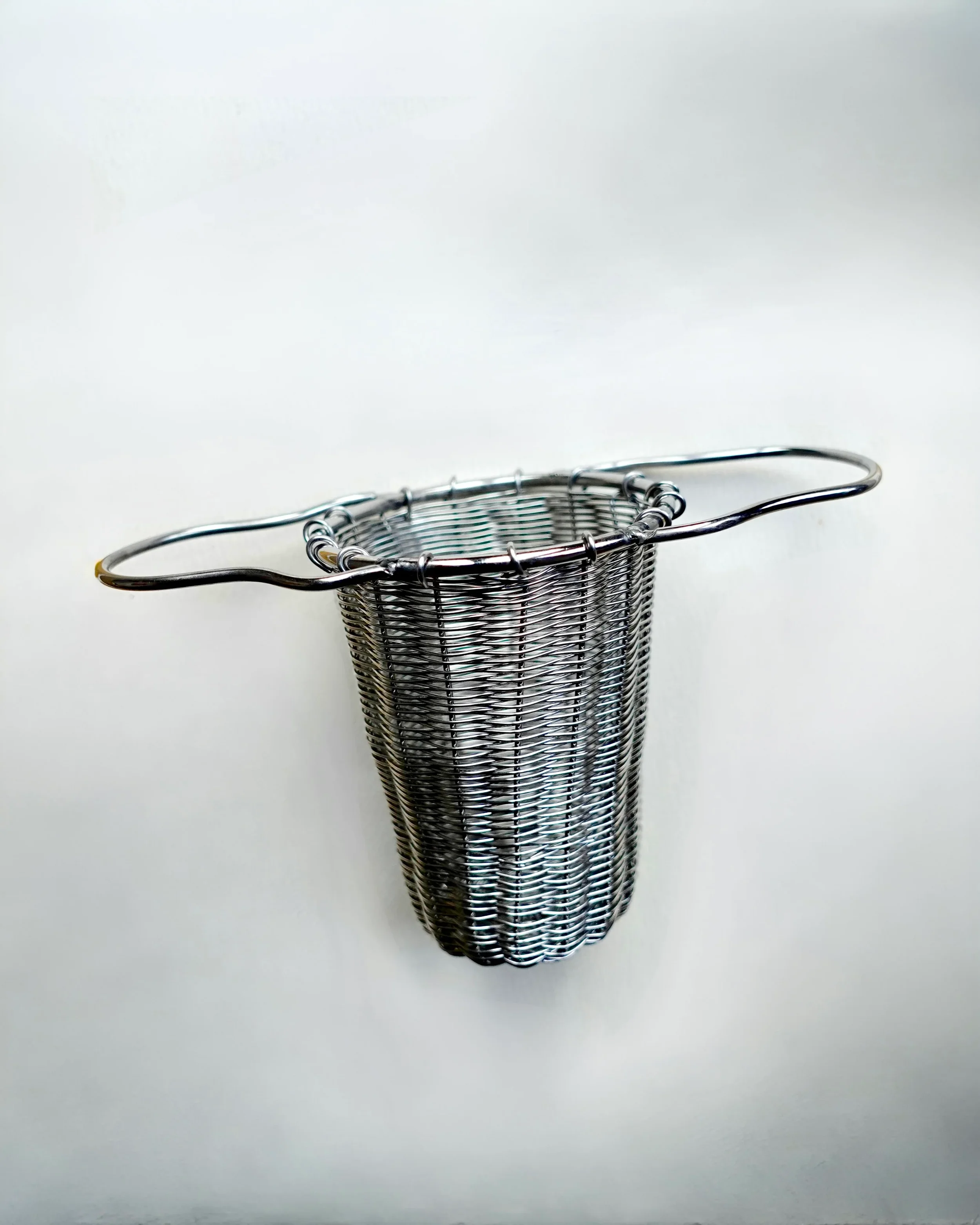 Hand-Woven Silver Tea Strainer