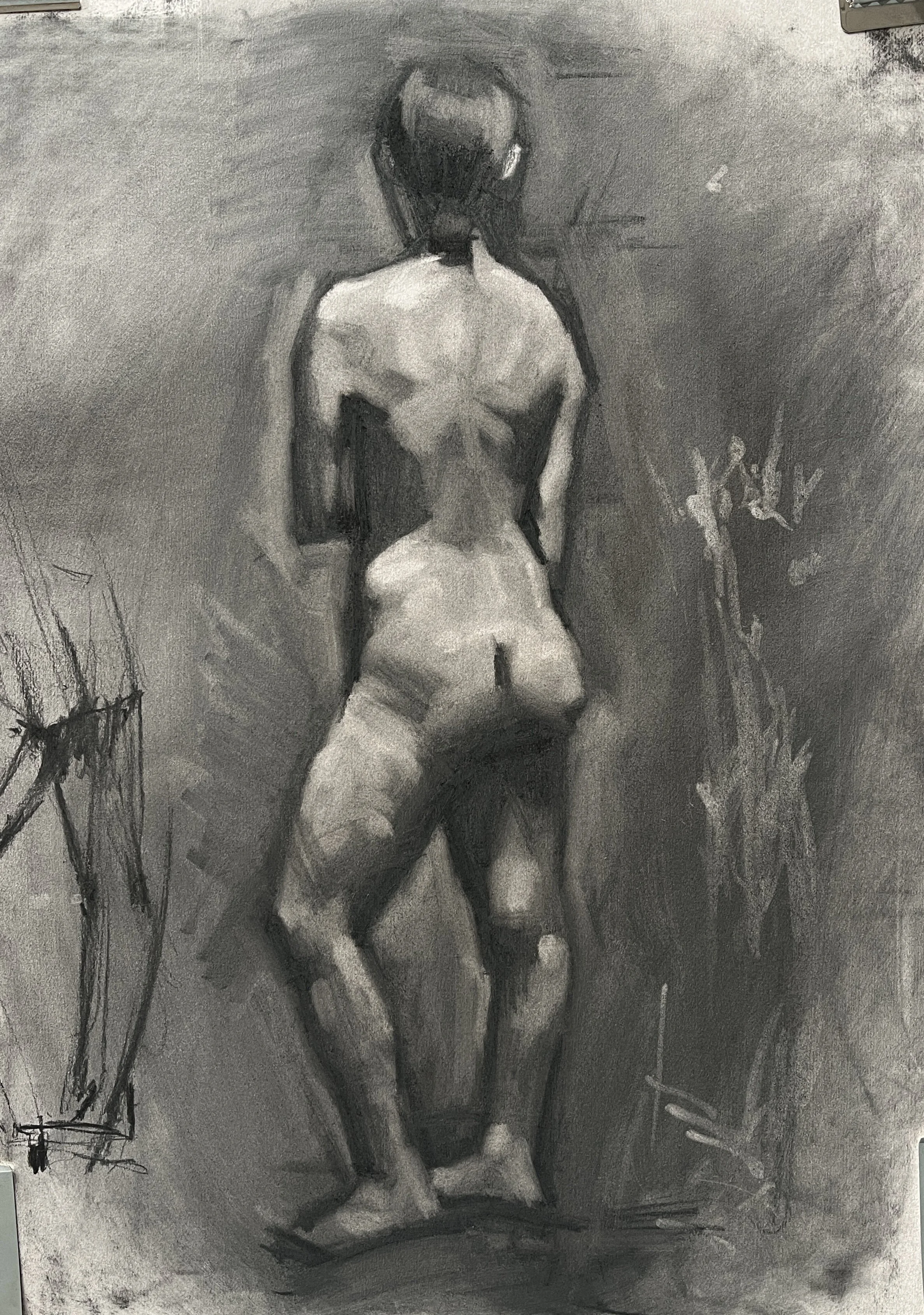 Laura, 19 x 25, Charcoal on paper
