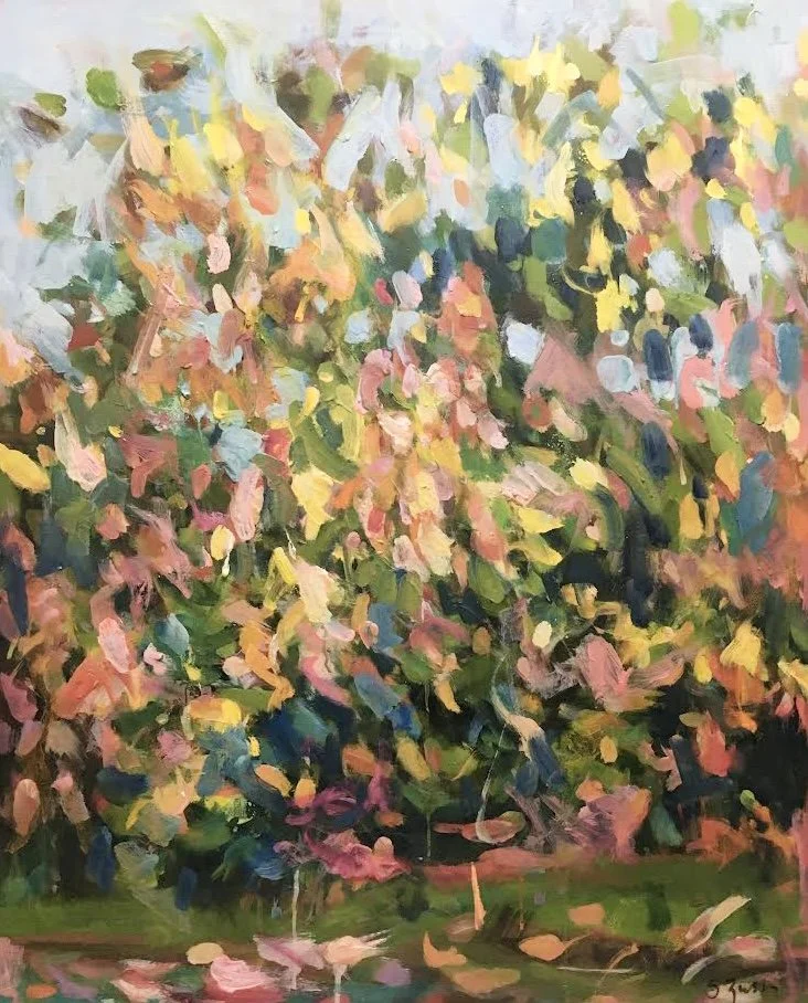 Autumn Leaf, 35.8" x 28.6". Oil on canvas