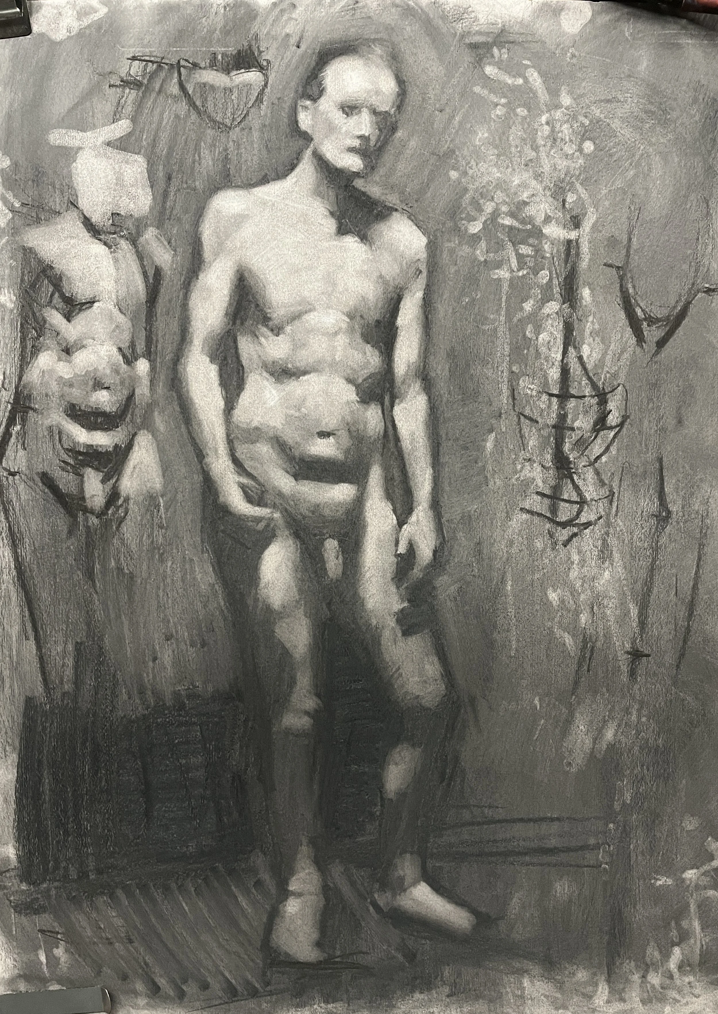 AJ, 19 x 25, Charcoal on paper