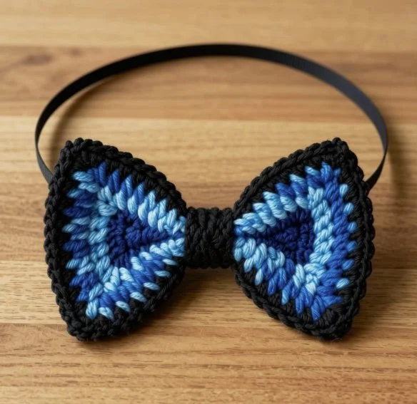   The "Azure Nights" The Azure Nights Bow Tie
• The Editorial View: A lifestyle perspective modeling an effortless distinction engineered for high-profile social arenas: Galas where everyone else wears black silk, holiday parties, or New Year's Eve. 