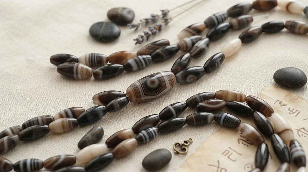  "The Kalahari Rhythm Necklace"- Botswana agate wearable art, handcrafted to celebrate the natural rhythm, organic patterns, and distinctive character of every stone   Available by Commission 