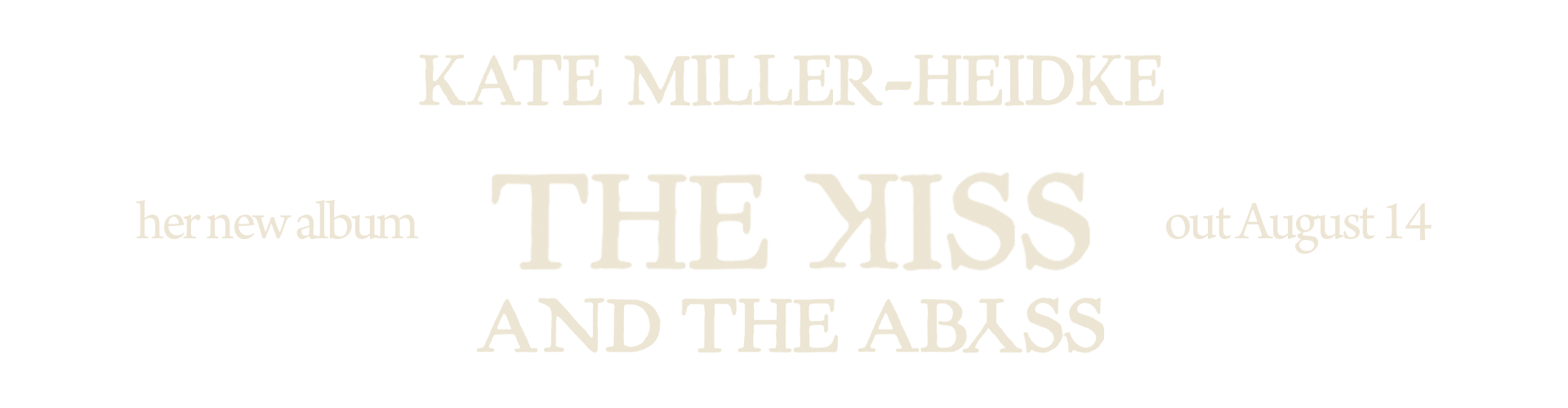 Kate Miller-Heidke, New Album, The Kiss and the Abyss, August 14,  New Music, Gothic Folk,  Vocalist, Euro-vision, Eurovision