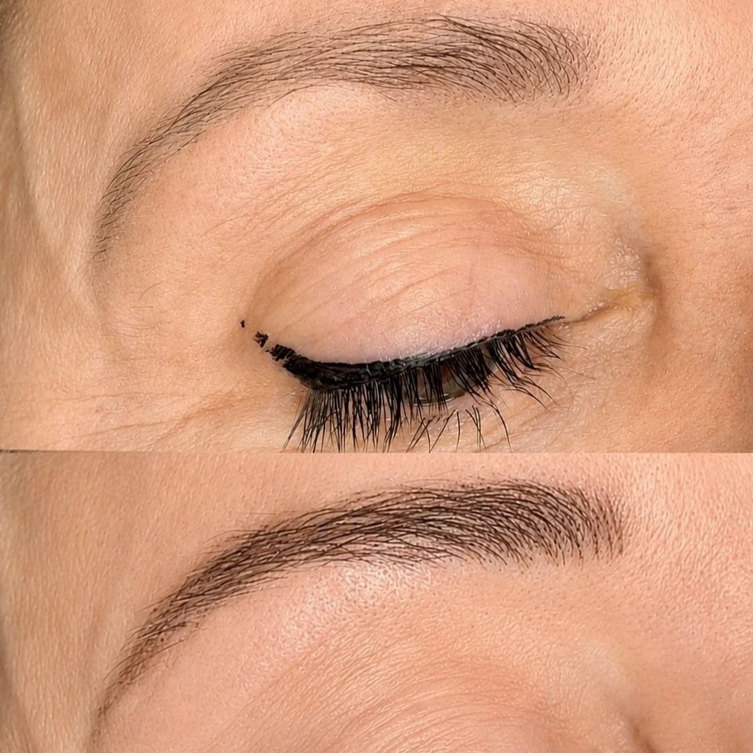 Nano strokes (also known as nano brows or machine hair strokes) are a semi-permanent cosmetic tattoo technique that uses an ultra-fine digital machine needle to create crisp, realistic hair-like eyebrow strokes. They offer a long-lasting, gentle alte