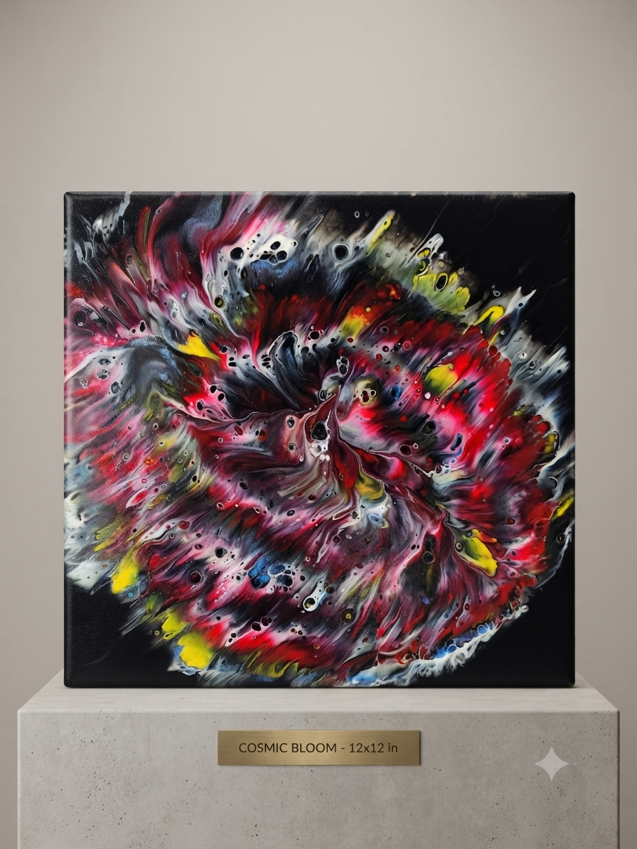 12 x 12 red Yellow circle