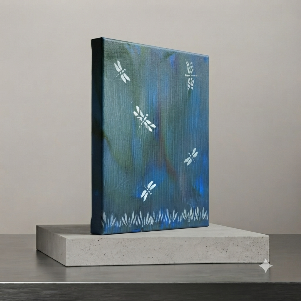 11 x 14 Dragon Flies Acrylic Canvas