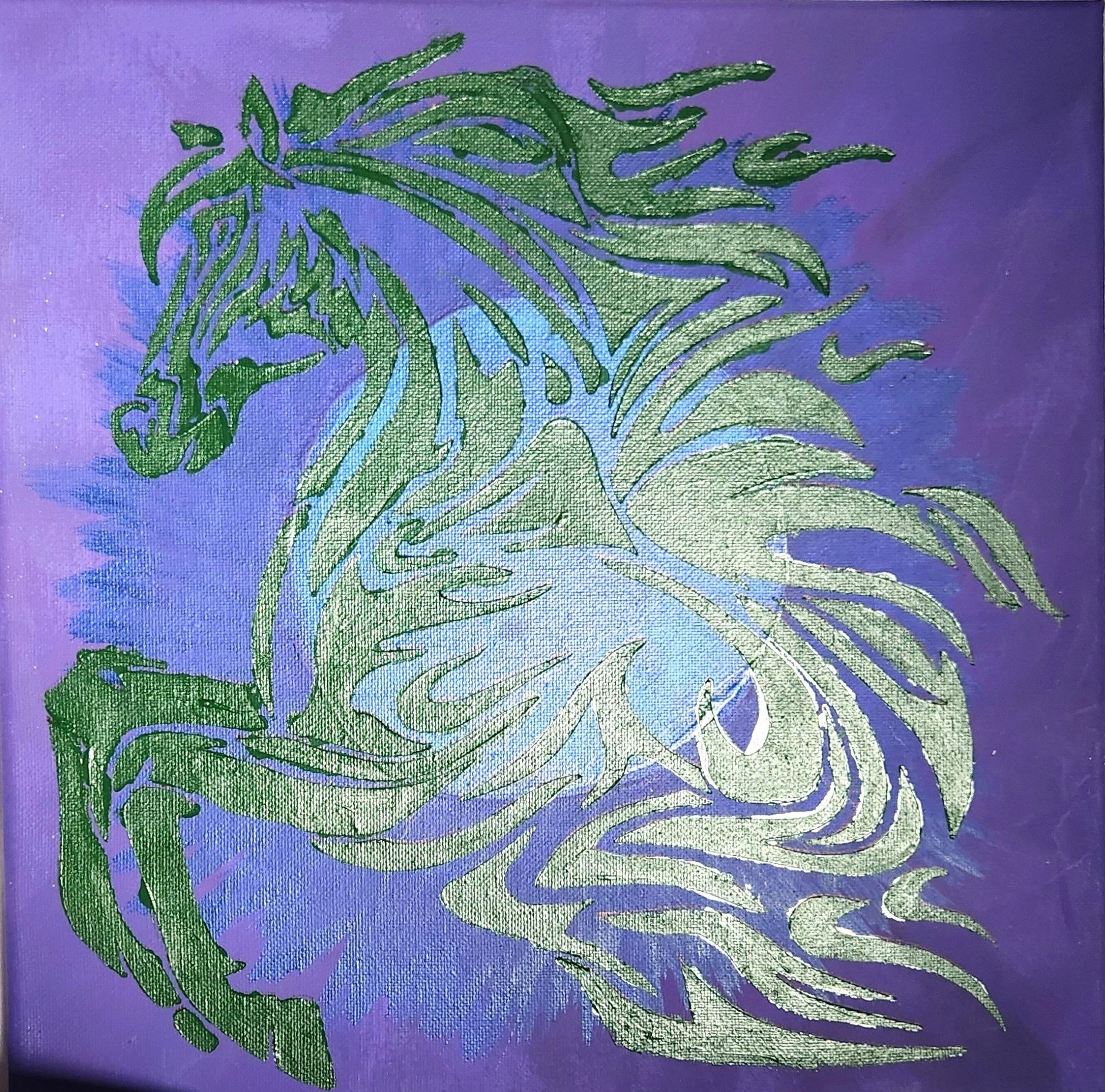 20260712_161Colorful tribal horse canvas artwork for southwestern home decor627b.jpg