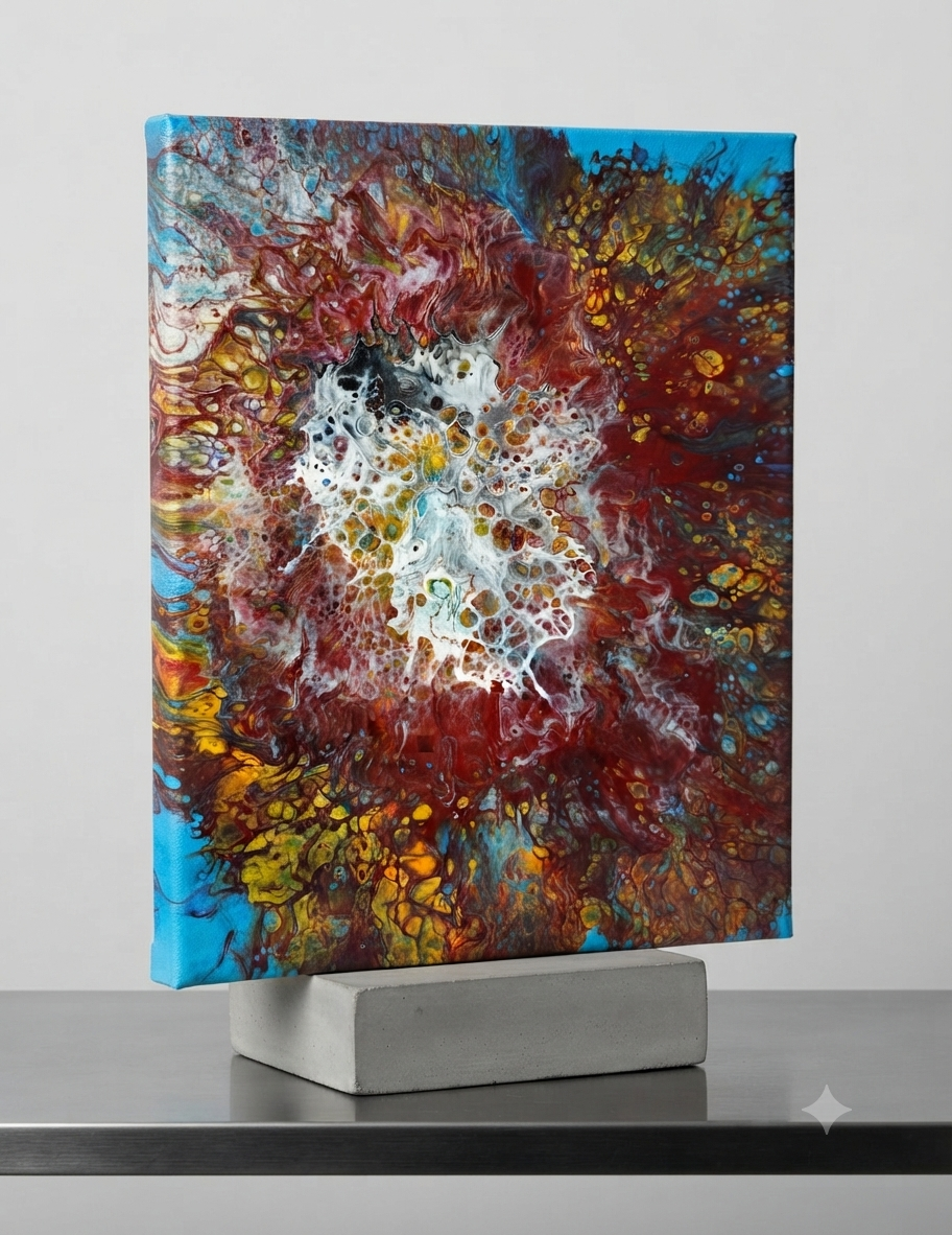 11 x 14 Red Turquiose 1