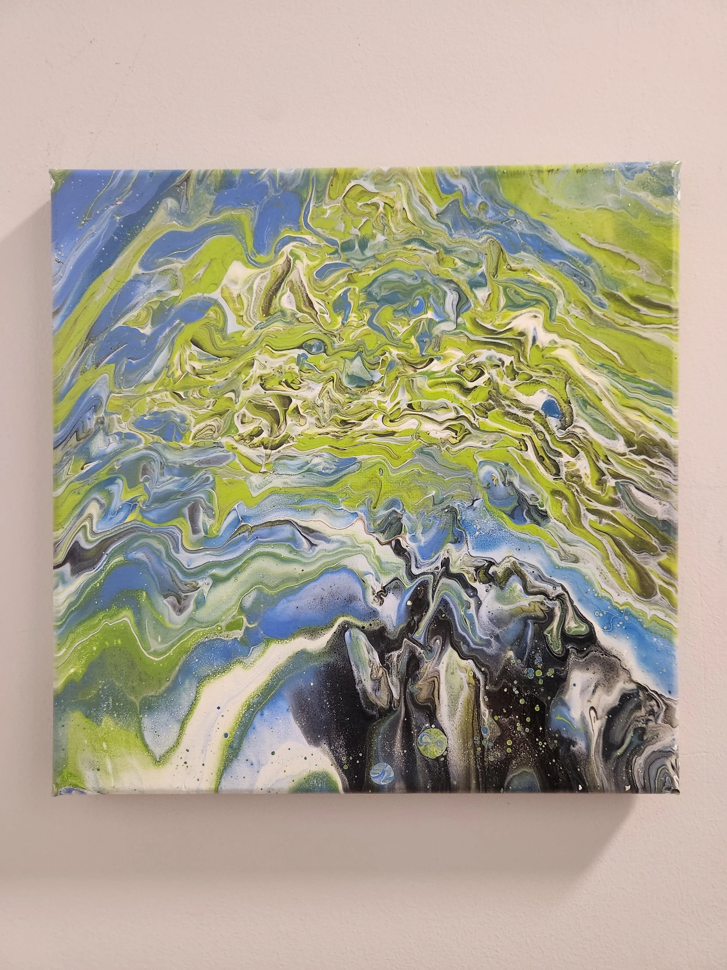 12 x 12 Neon Green Black blue