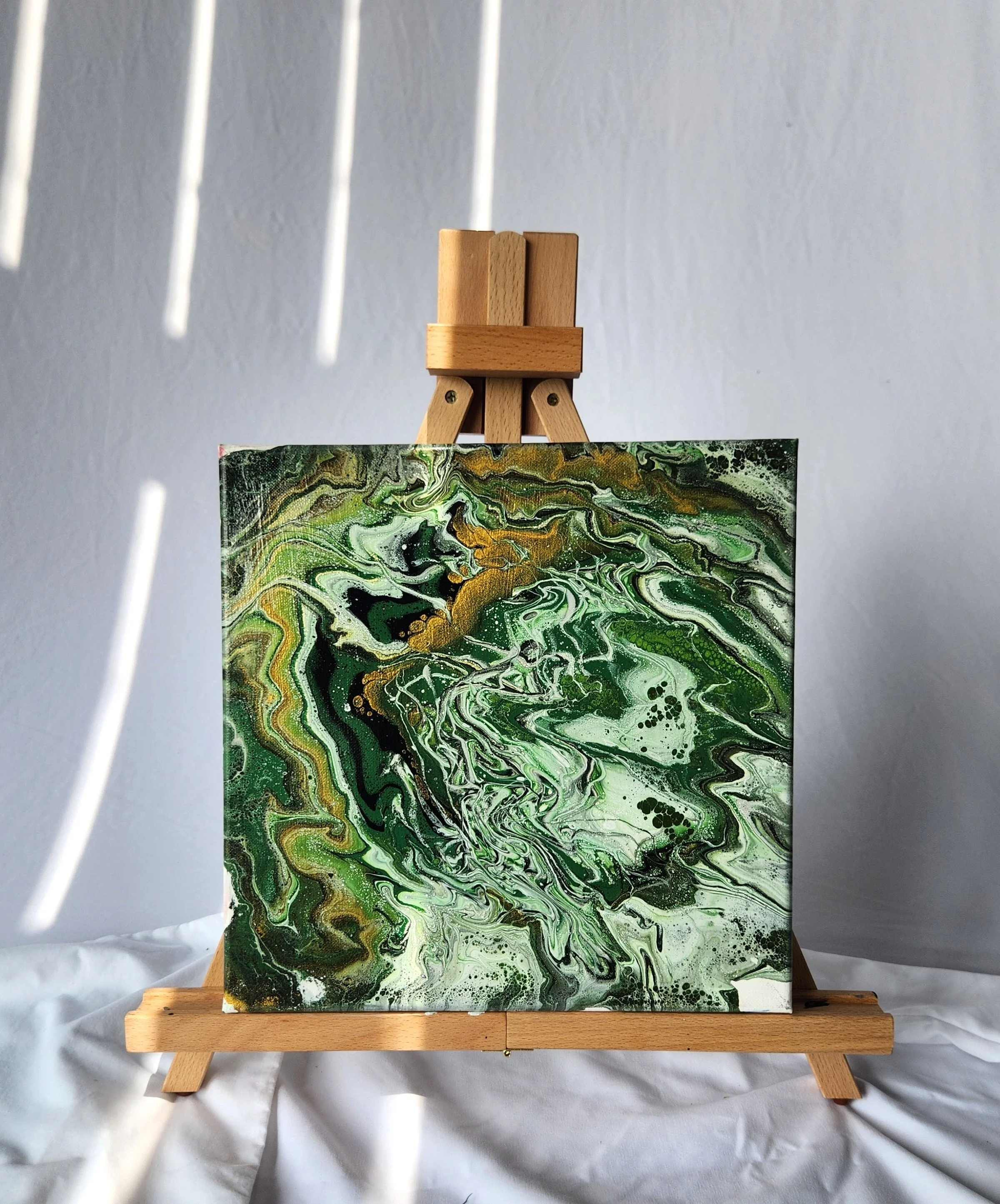 Emerald Earth Abstract Canvas