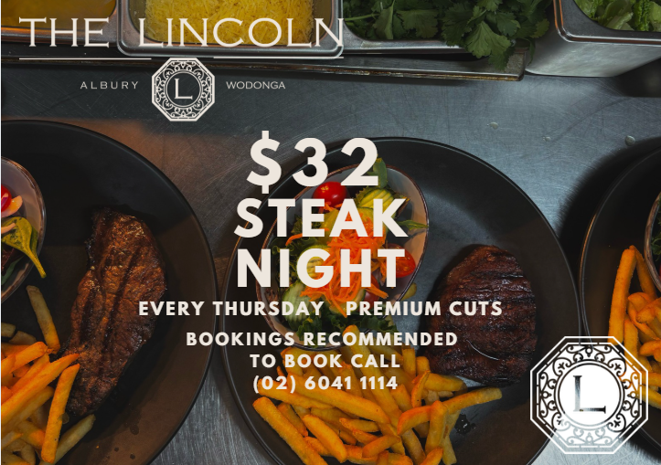 Thursday - $32 Steak Night