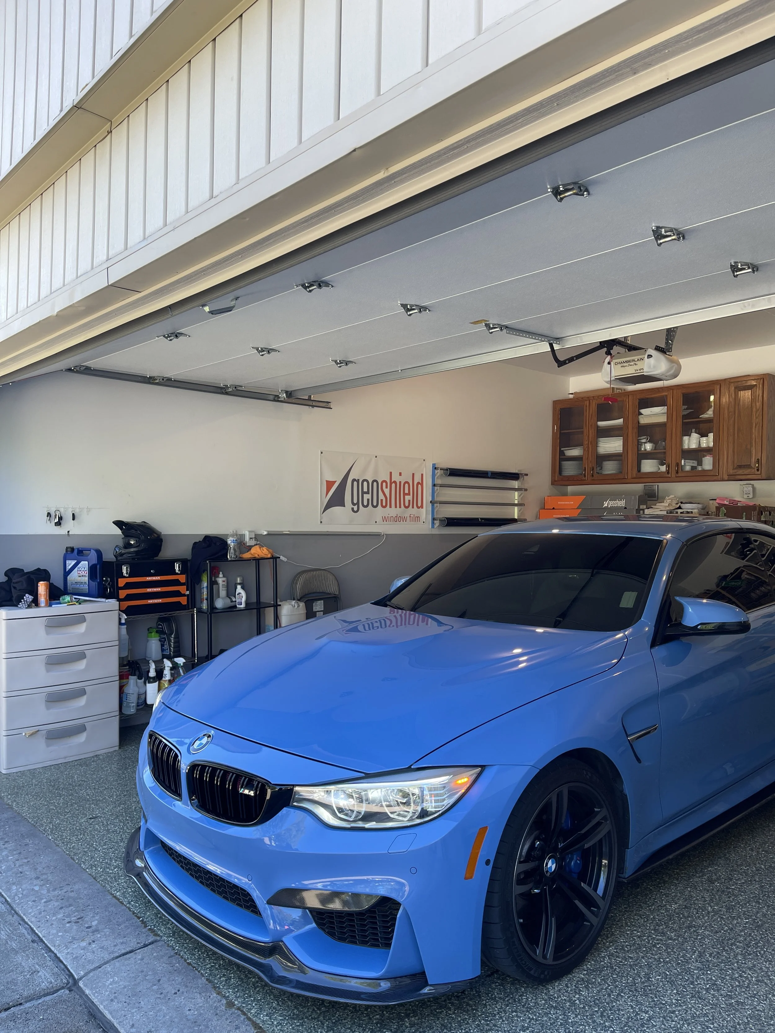 Professional GeoShield ceramic window tint installation on luxury vehicle by Expert Auto Spa in Macomb Michigan — serving Sterling Heights, Clinton Township, and Shelby Township