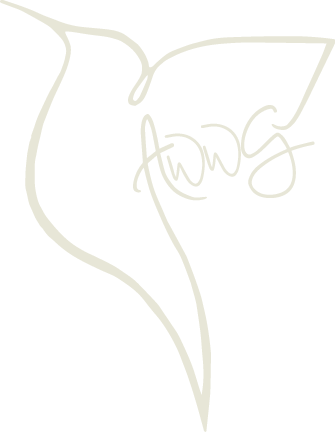 A Walk With God Hummingbird Logo White