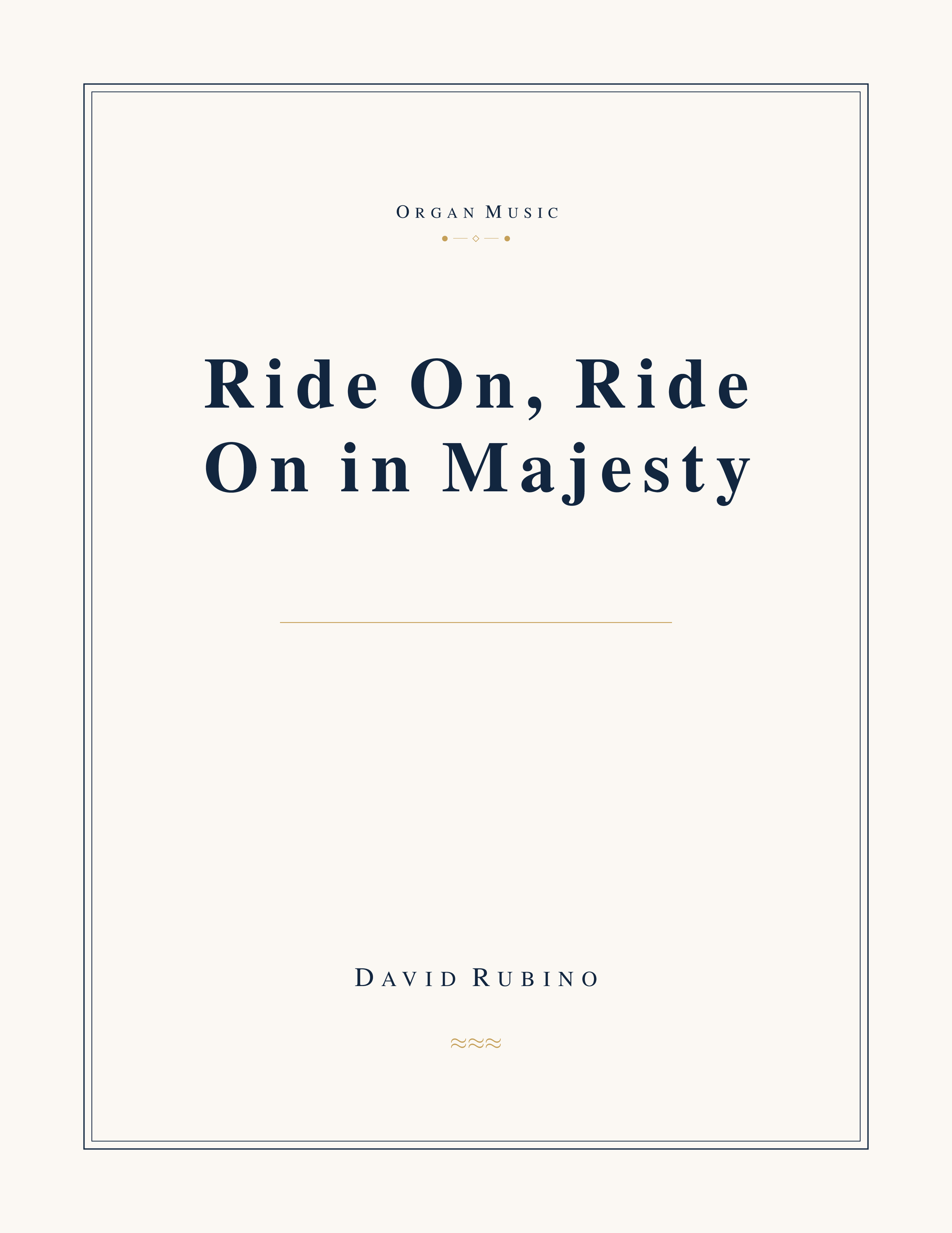 Ride On, Ride On in Majesty