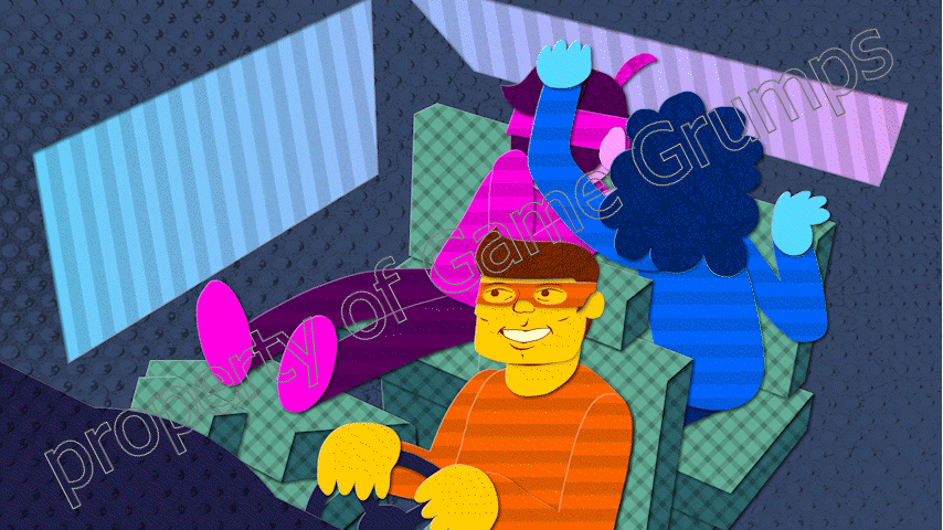 The final part of the paper cutout effect was to give different color shapes different textures, making sure to have textures shared across similar objects, while offsetting the texture asset in cases where it helped to give a shape depth. The result